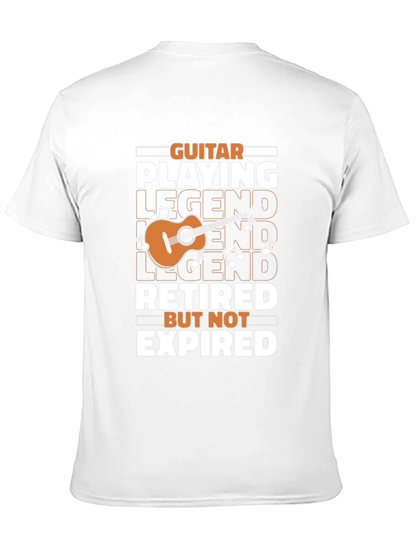 Black Guitar Legend Retired T-Shirt - Music Lover Gift view 11