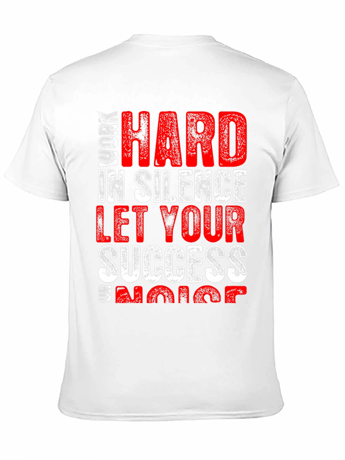 Black Work Hard in Silence Graphic Tee view 11