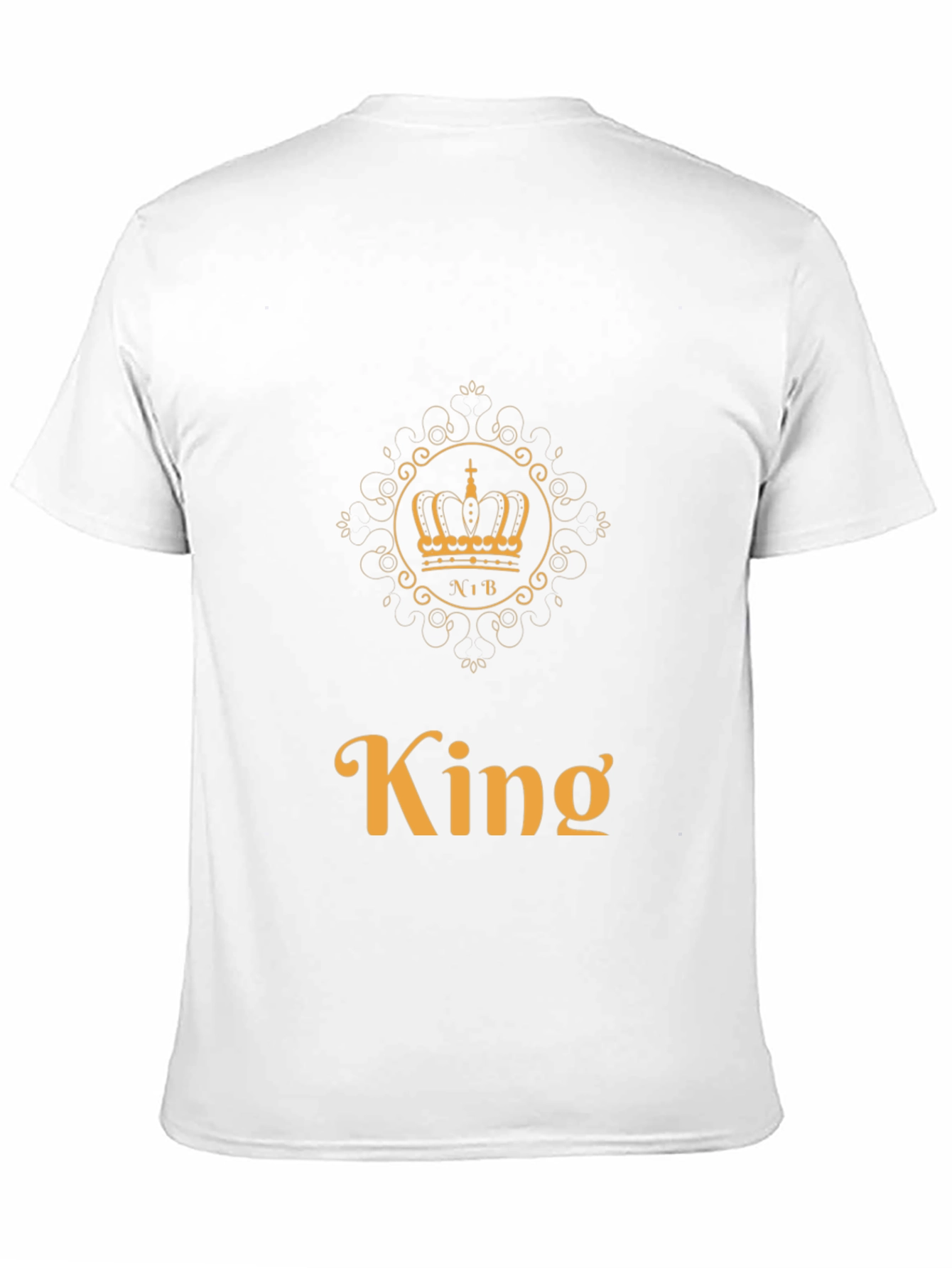 Black King Crown Graphic Tee - Trendy Men's T-Shirt view 11
