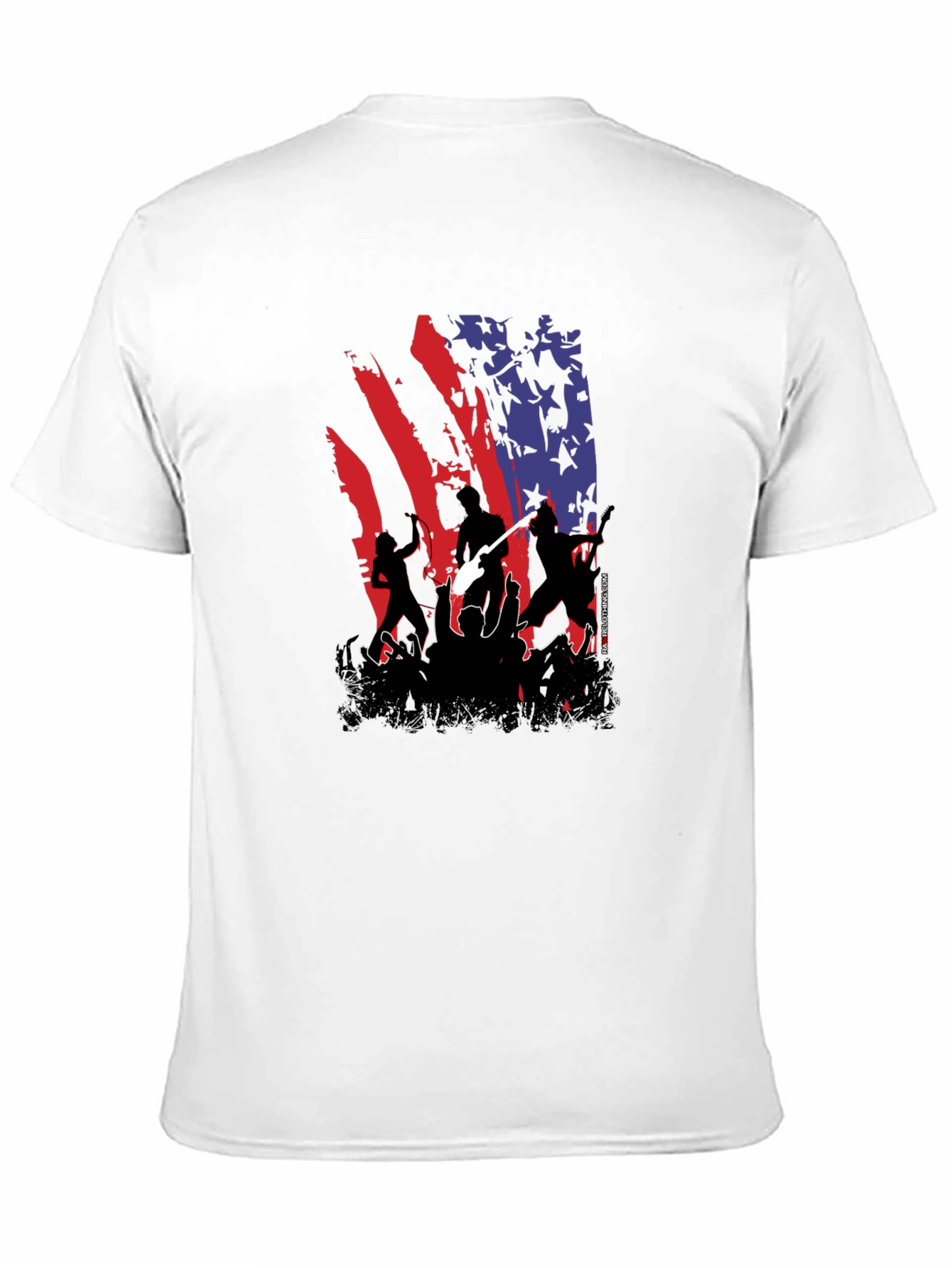 Black American Flag Concert Tee - Patriotic Rock view 11