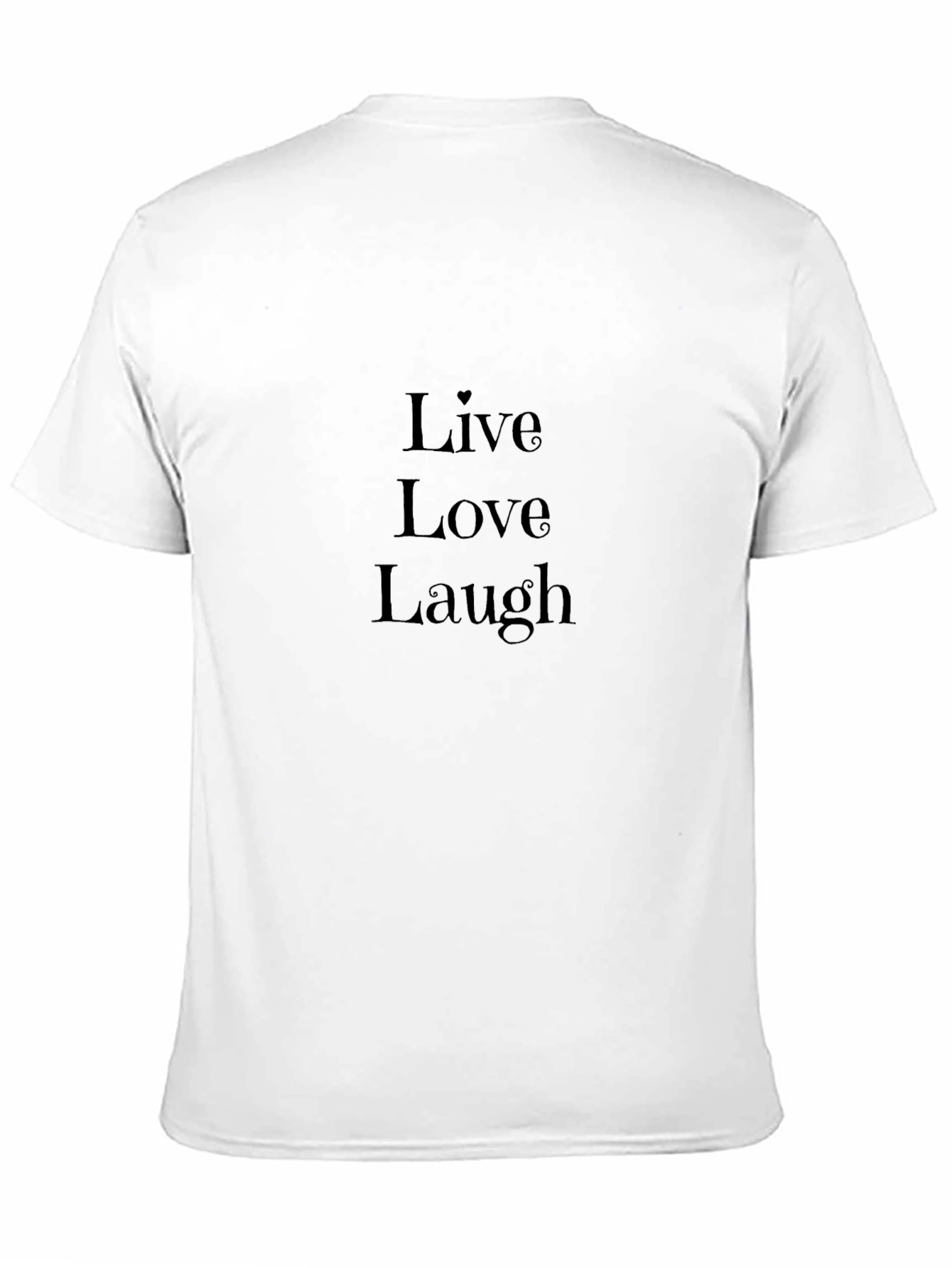 Black Live Love Laugh Black Graphic Tee view 11