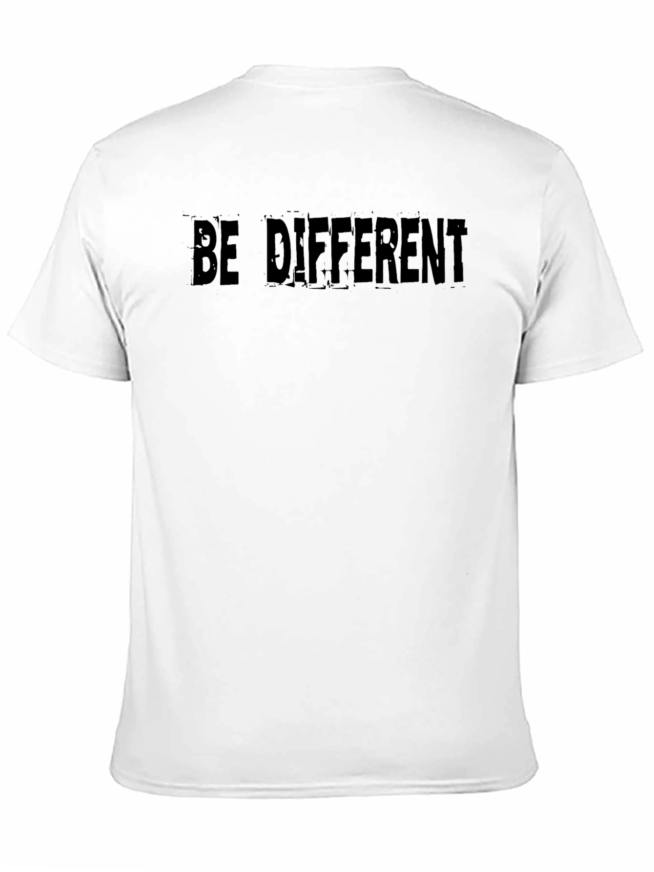 Black Be Different Graphic Tee - Soft Black T-Shirt view 11