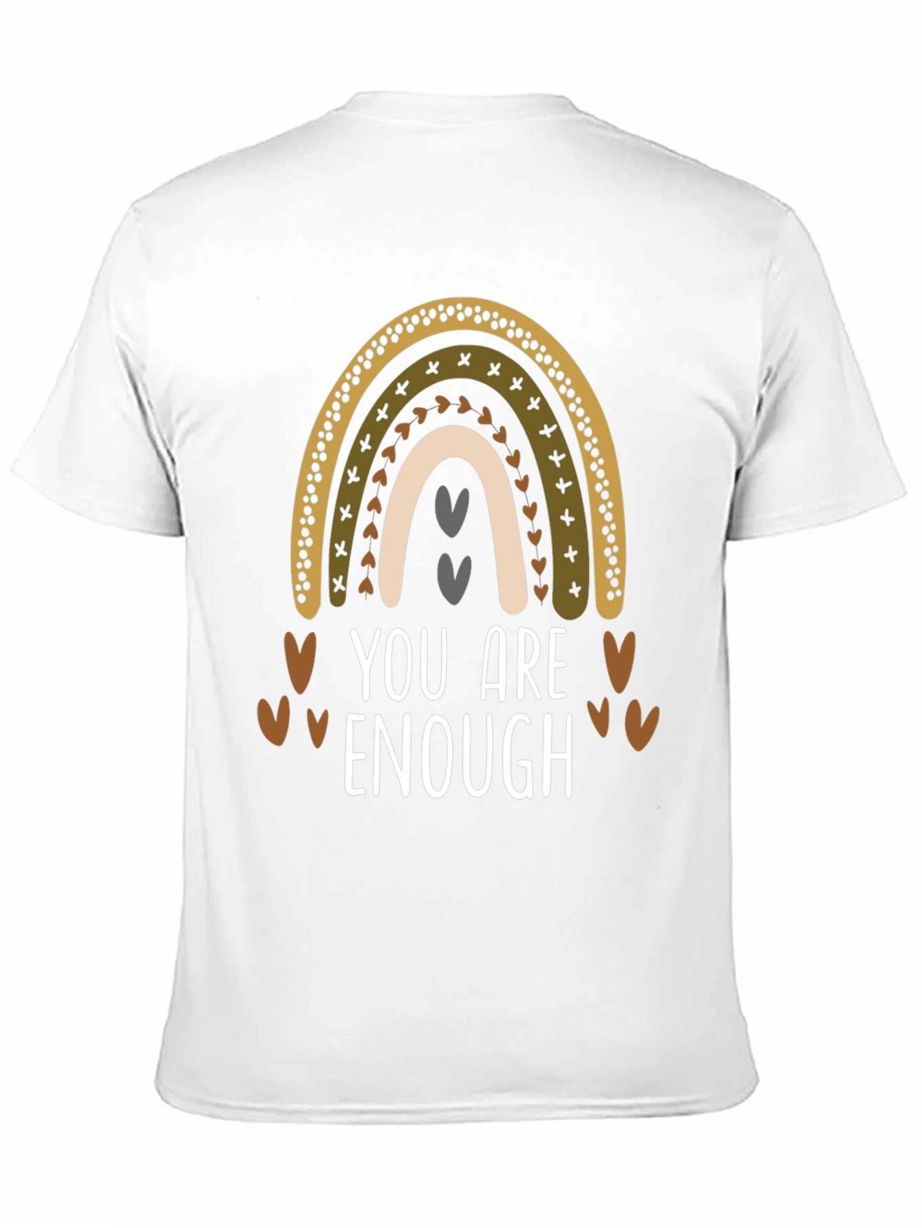 Black You Are Enough Rainbow T-Shirt view 11