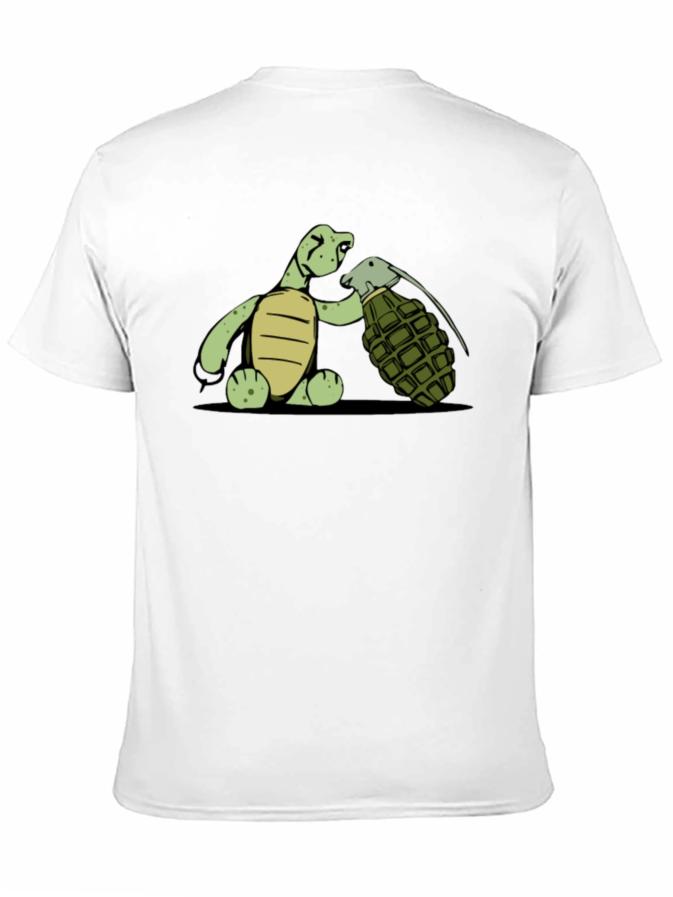 Black Turtle Grenade Graphic Tee - Black Cotton T-Shirt view 11