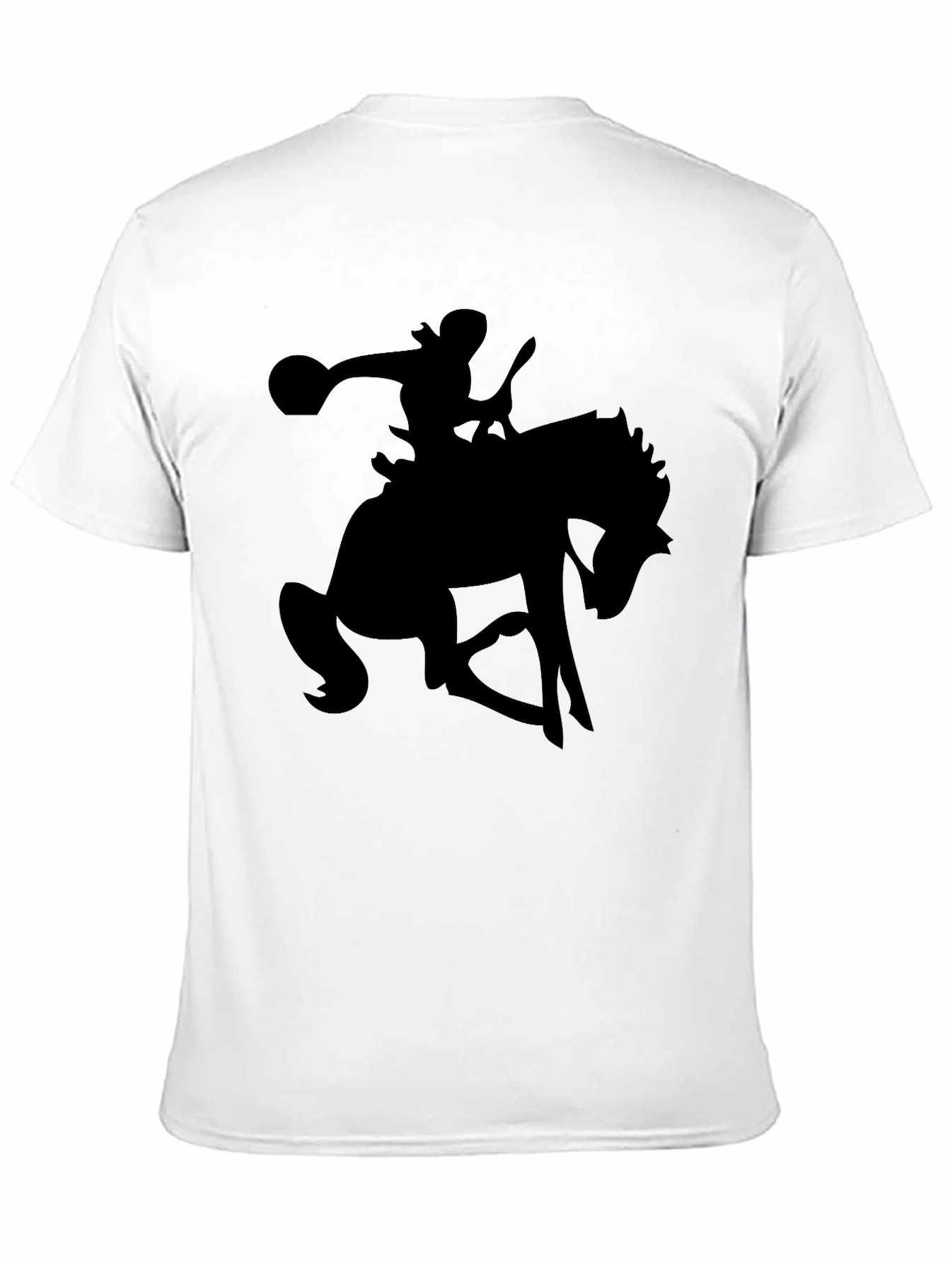 Black Equestrian Silhouette Graphic Tee view 11