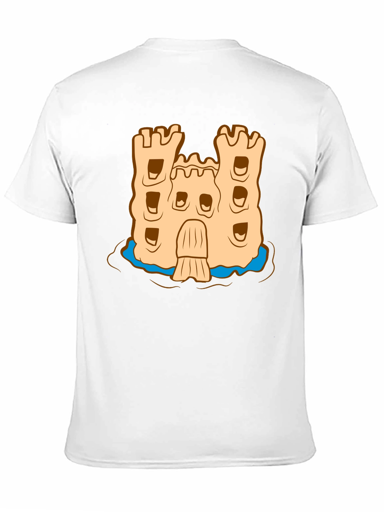 Black Sandcastle Graphic Tee - Beach Vibes view 11