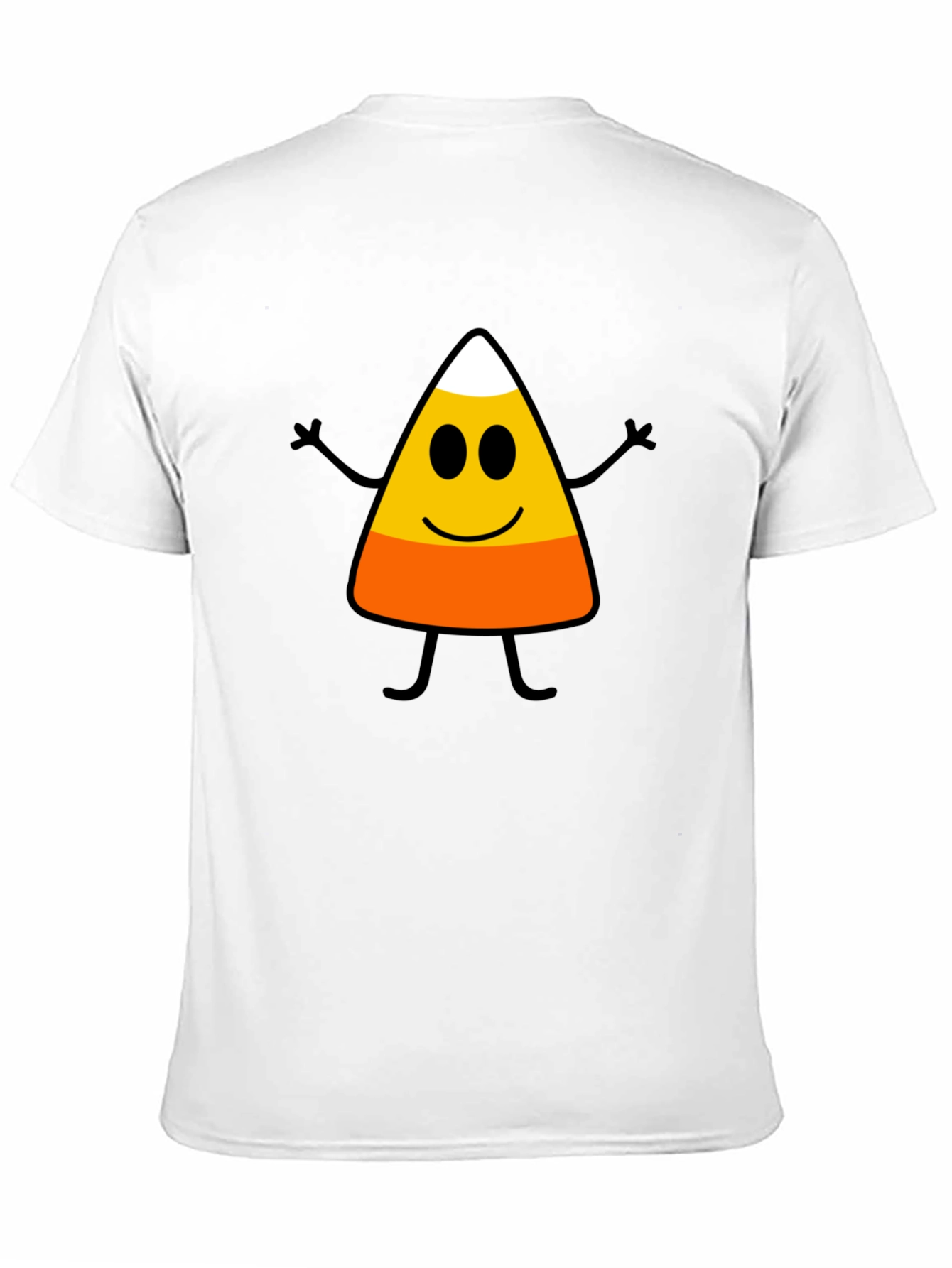 Black Funny Candy Corn Halloween Graphic T-Shirt view 11