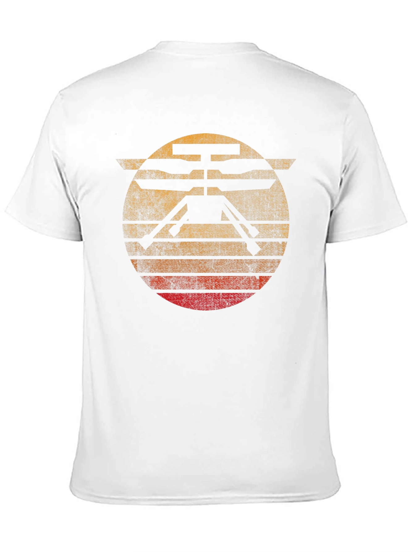Black Mars Helicopter T-Shirt - Retro Style view 11