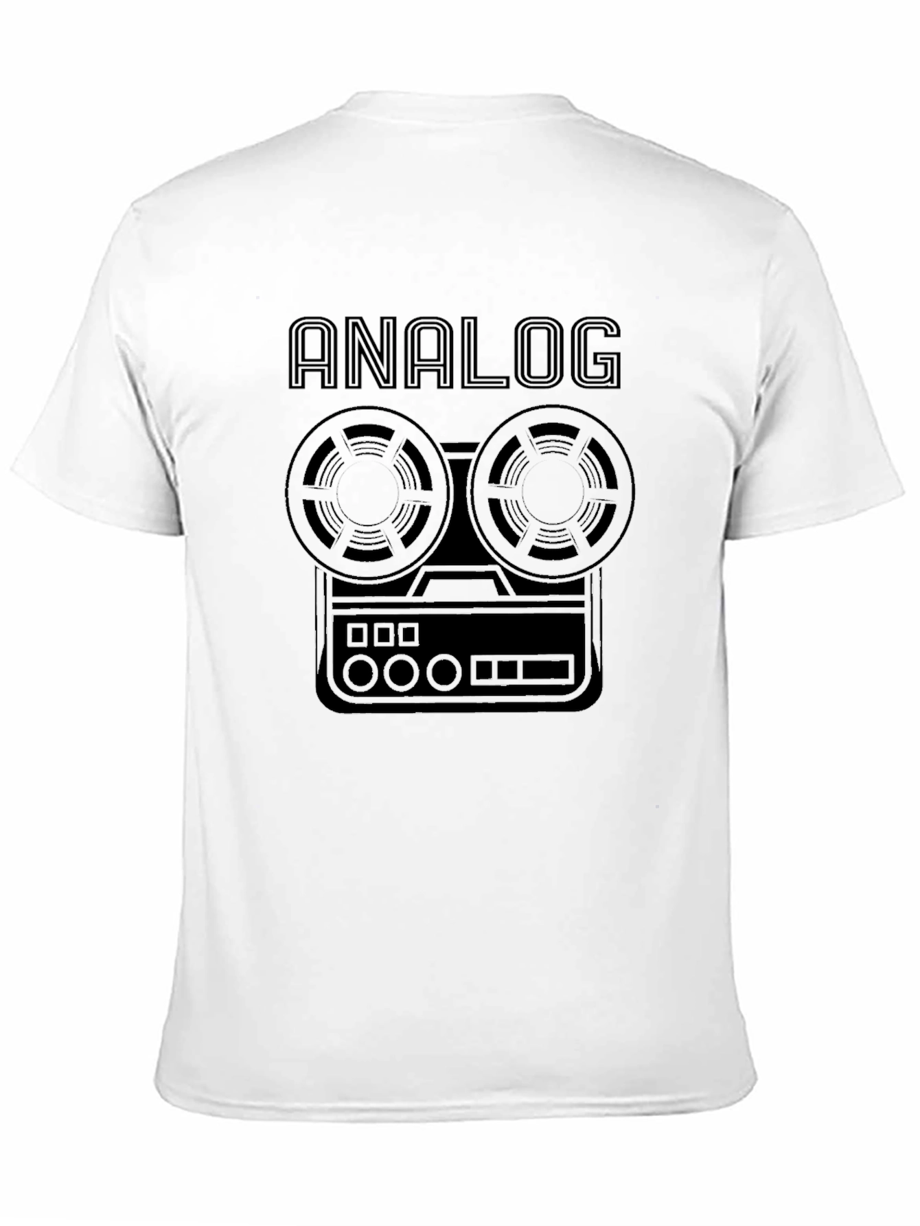 Black Analog Tape Recorder T-Shirt - Retro Music Tee view 11