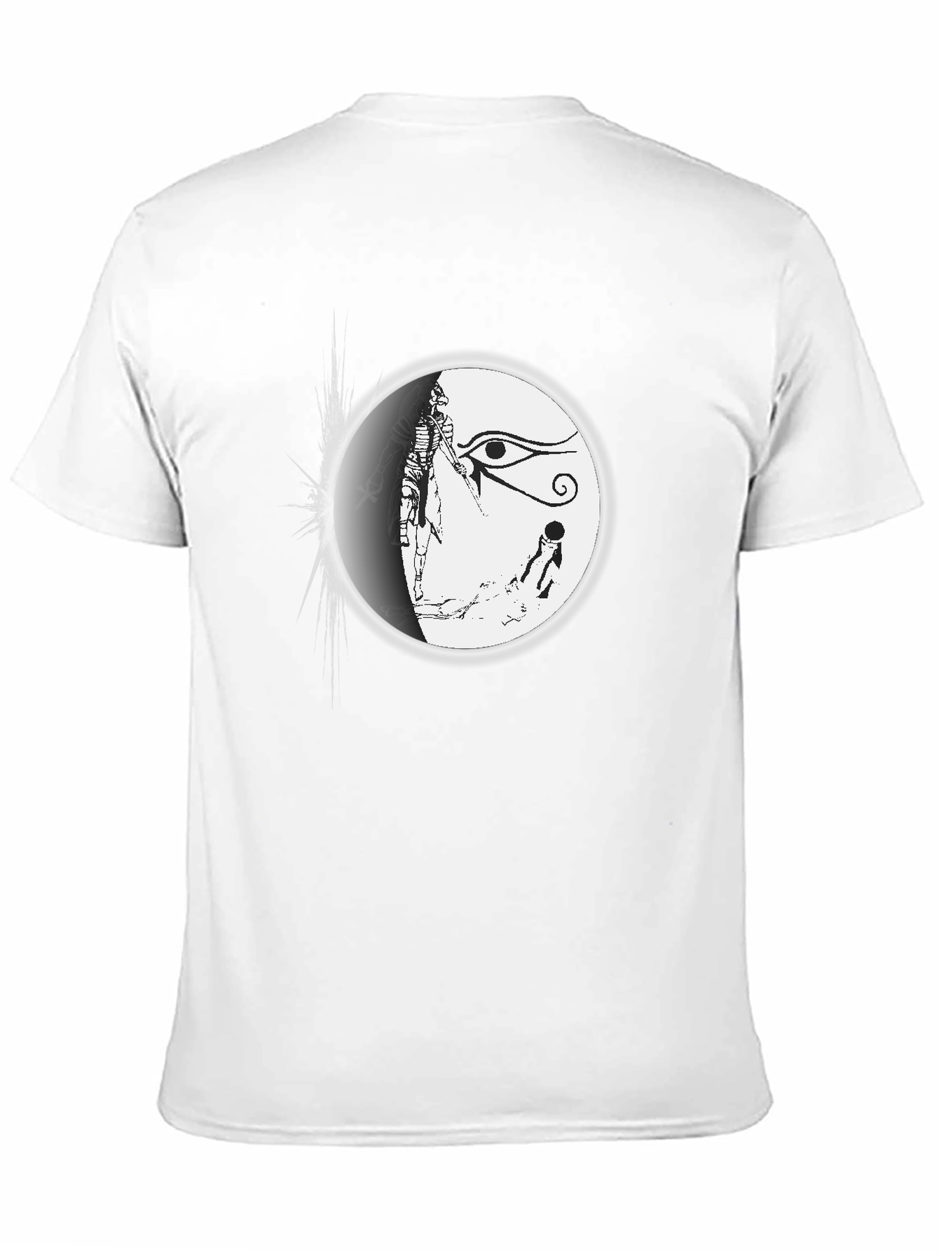 Black Egyptian Eye T-Shirt - Black Graphic Tee view 11