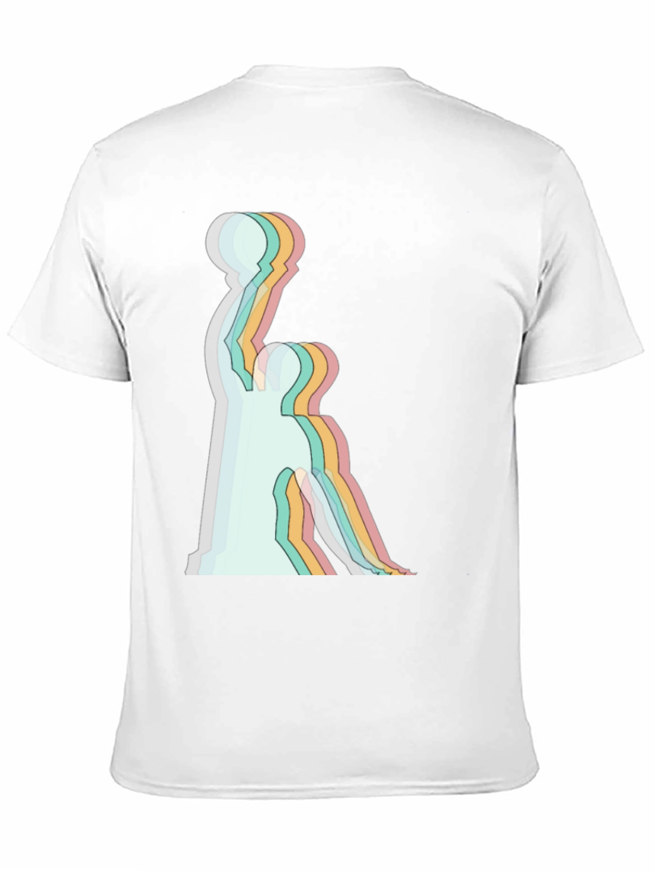 Black Retro Basketball Player Graphic Tee - Black Cotton T-Shirt view 11