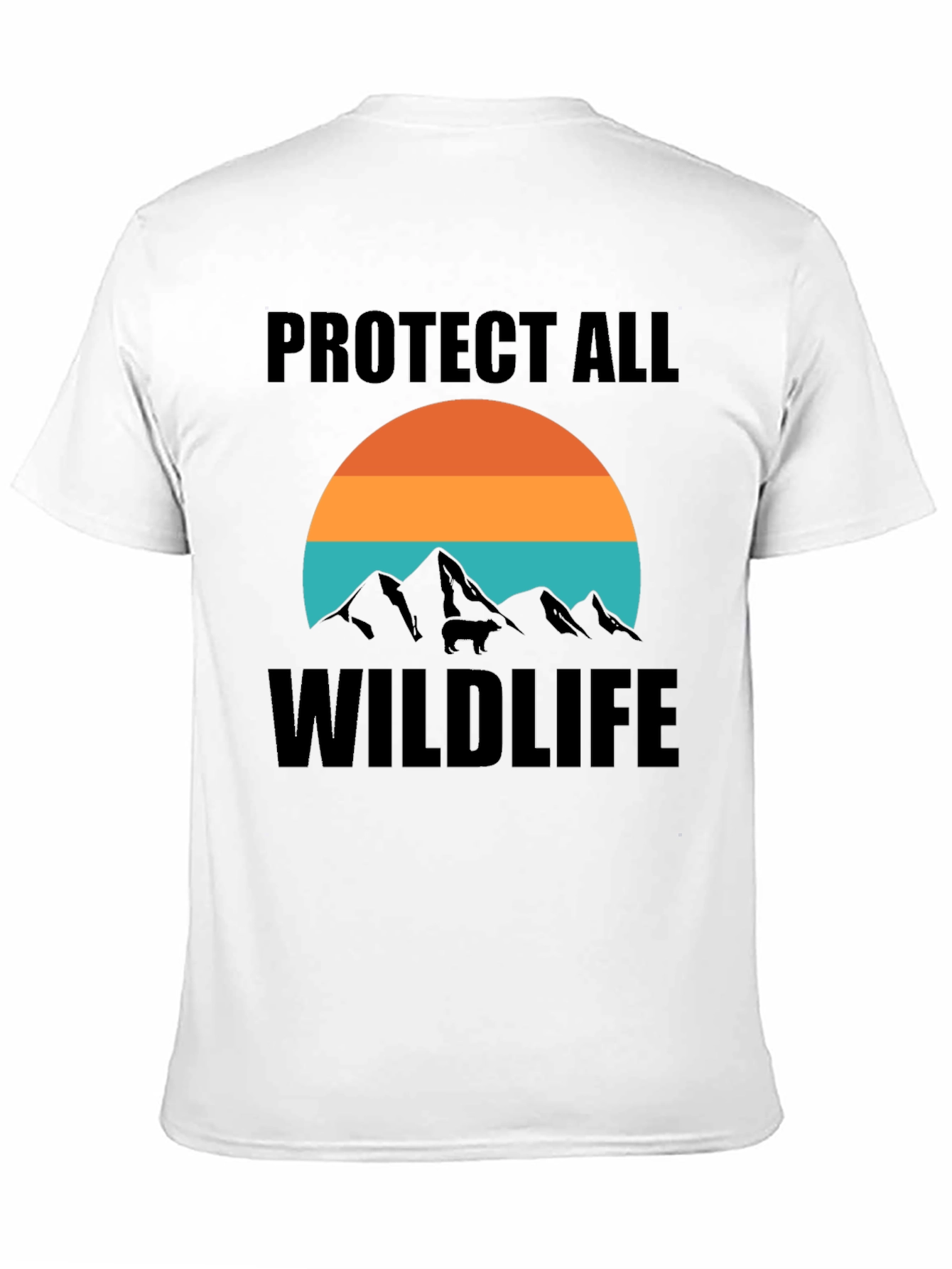 Black Protect All Wildlife Tee view 11