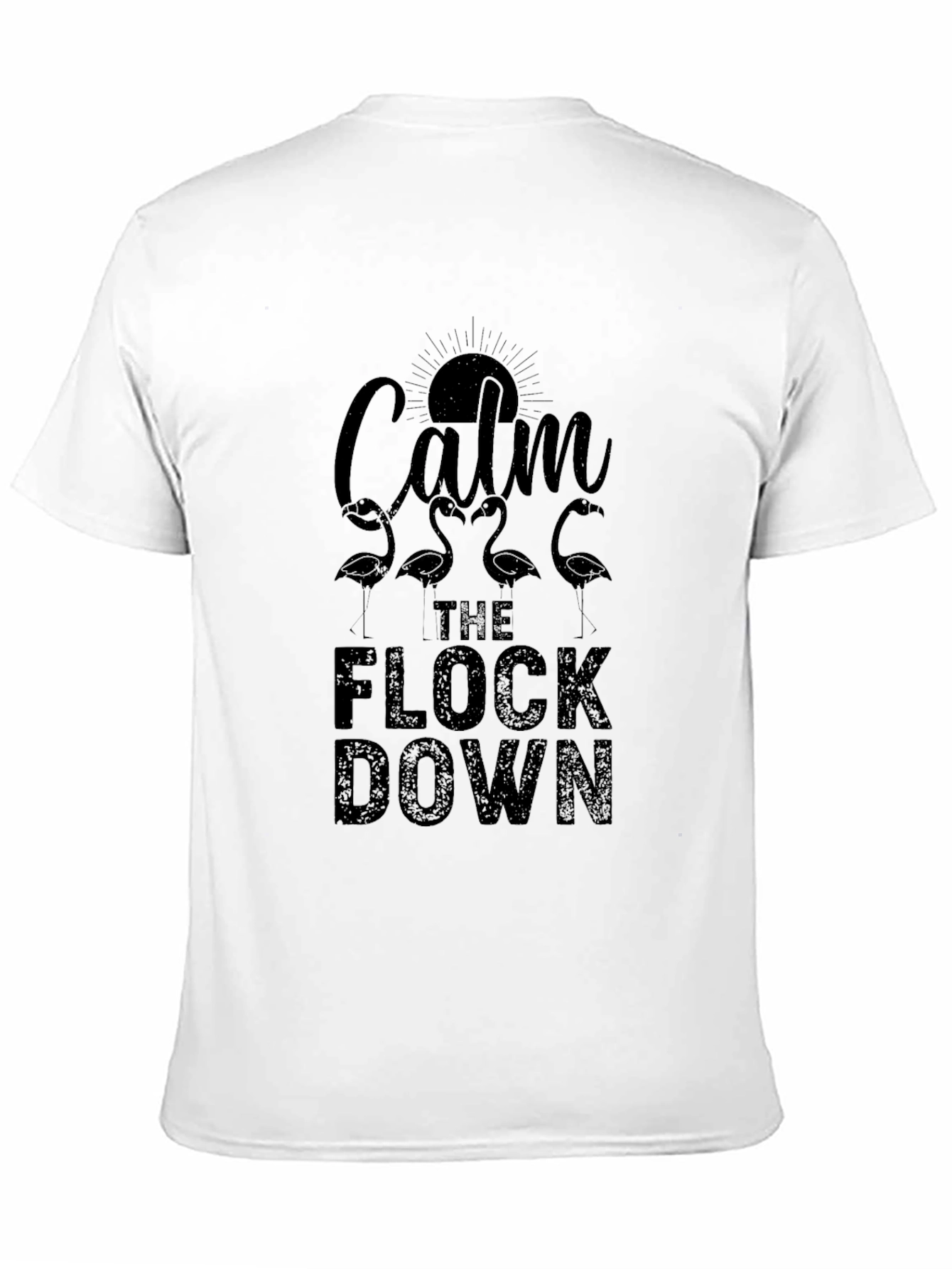 Black Calm the Flock Down Graphic Tee - Black view 11