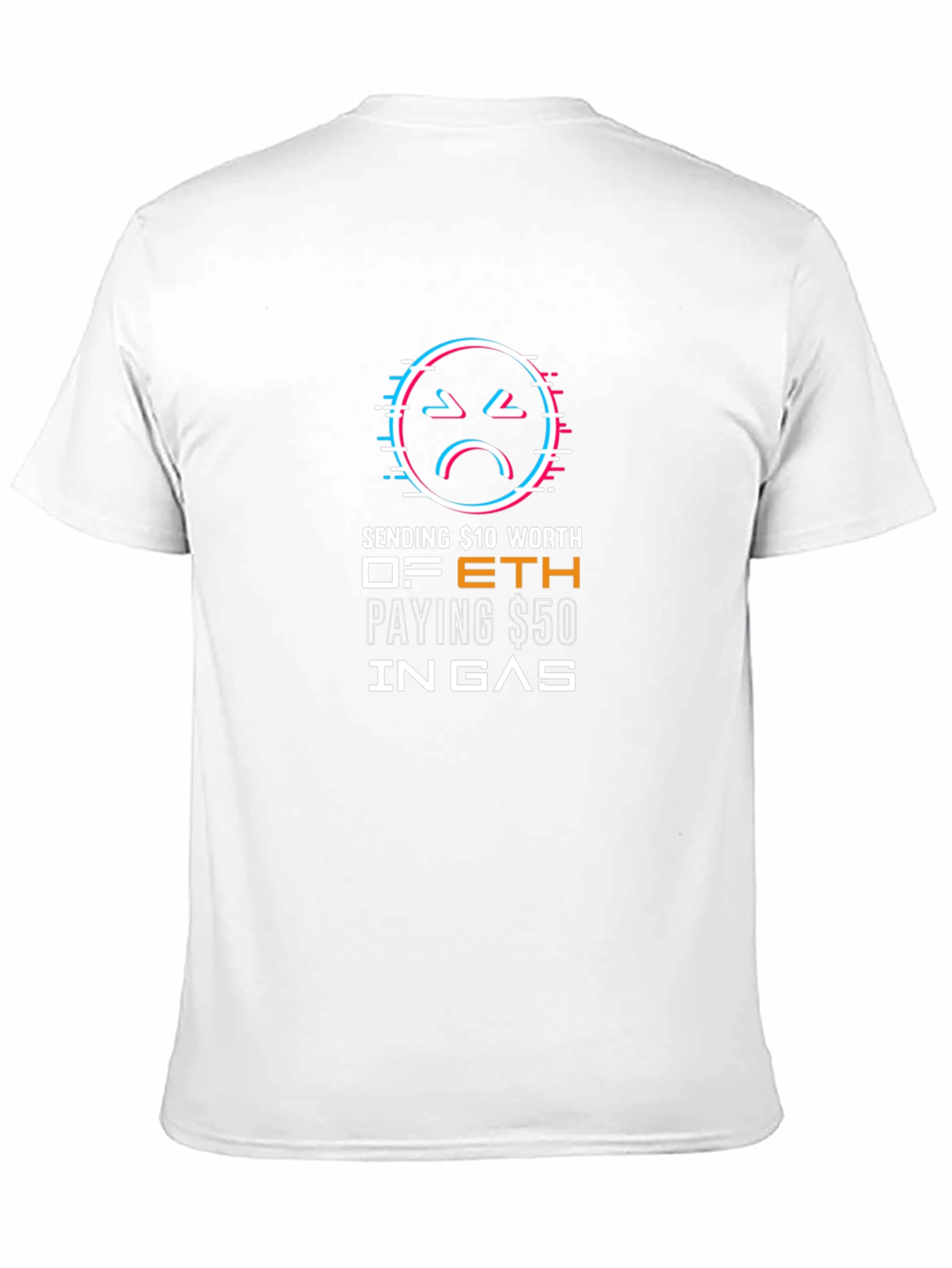 Black Crypto Humor T-Shirt - Gas Fees Got You Down? view 11