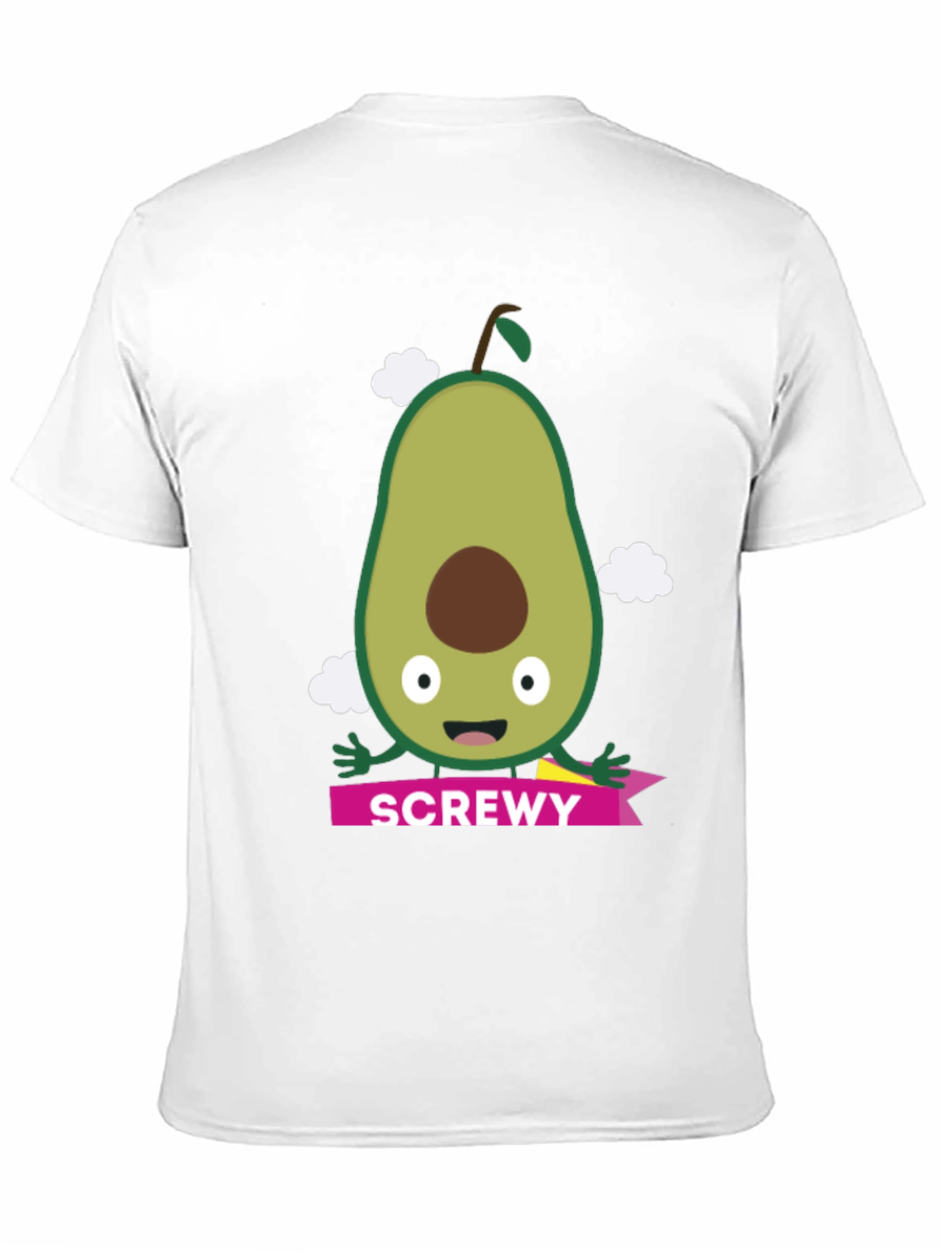 Black Funny Avocado "Screw You" T-Shirt view 11
