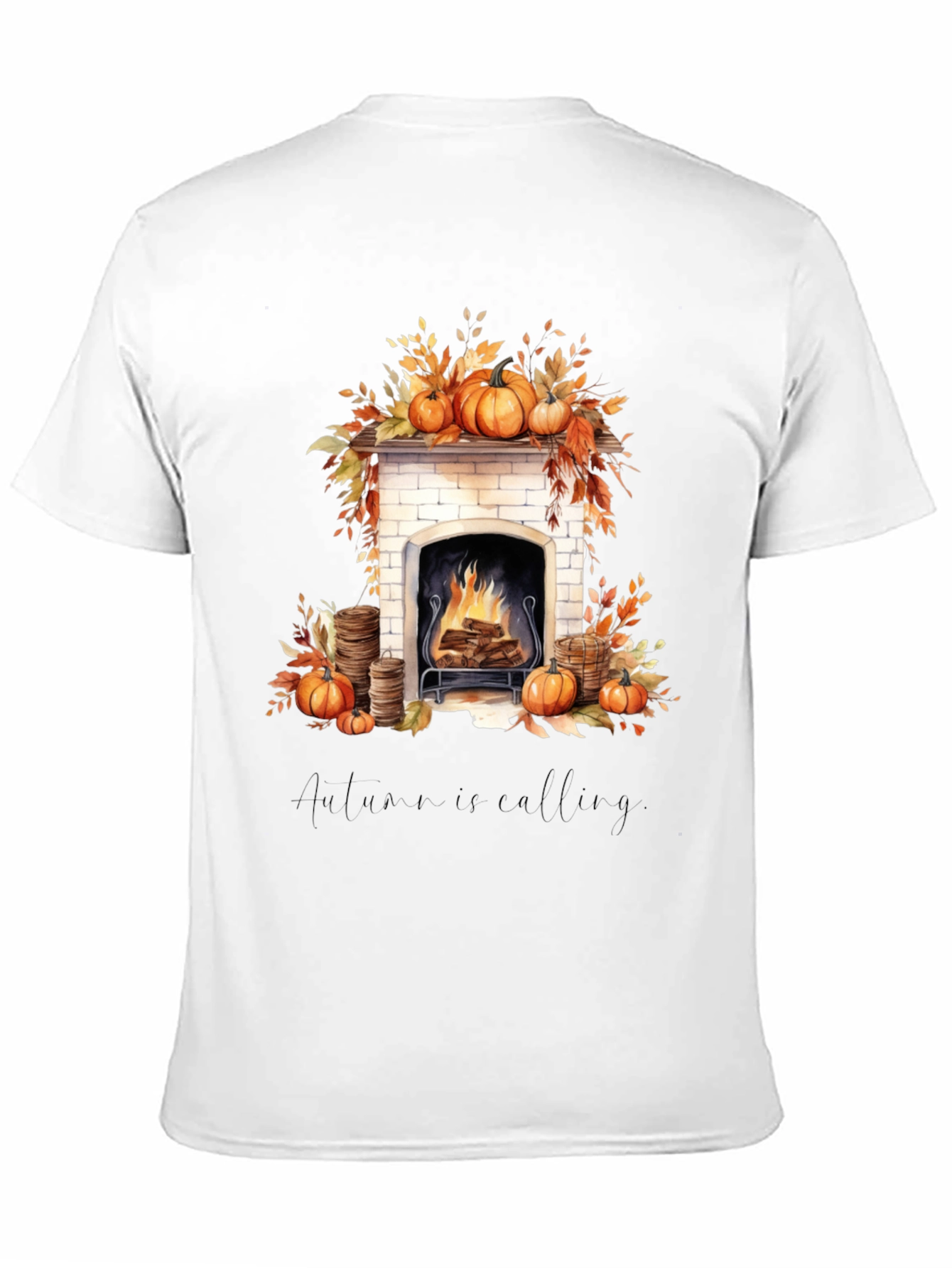 Autumn Calling Black Graphic Tee - 11