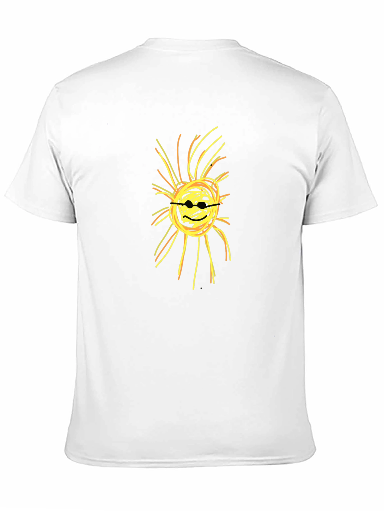 Black Abstract Sun Graphic Black T-Shirt view 11
