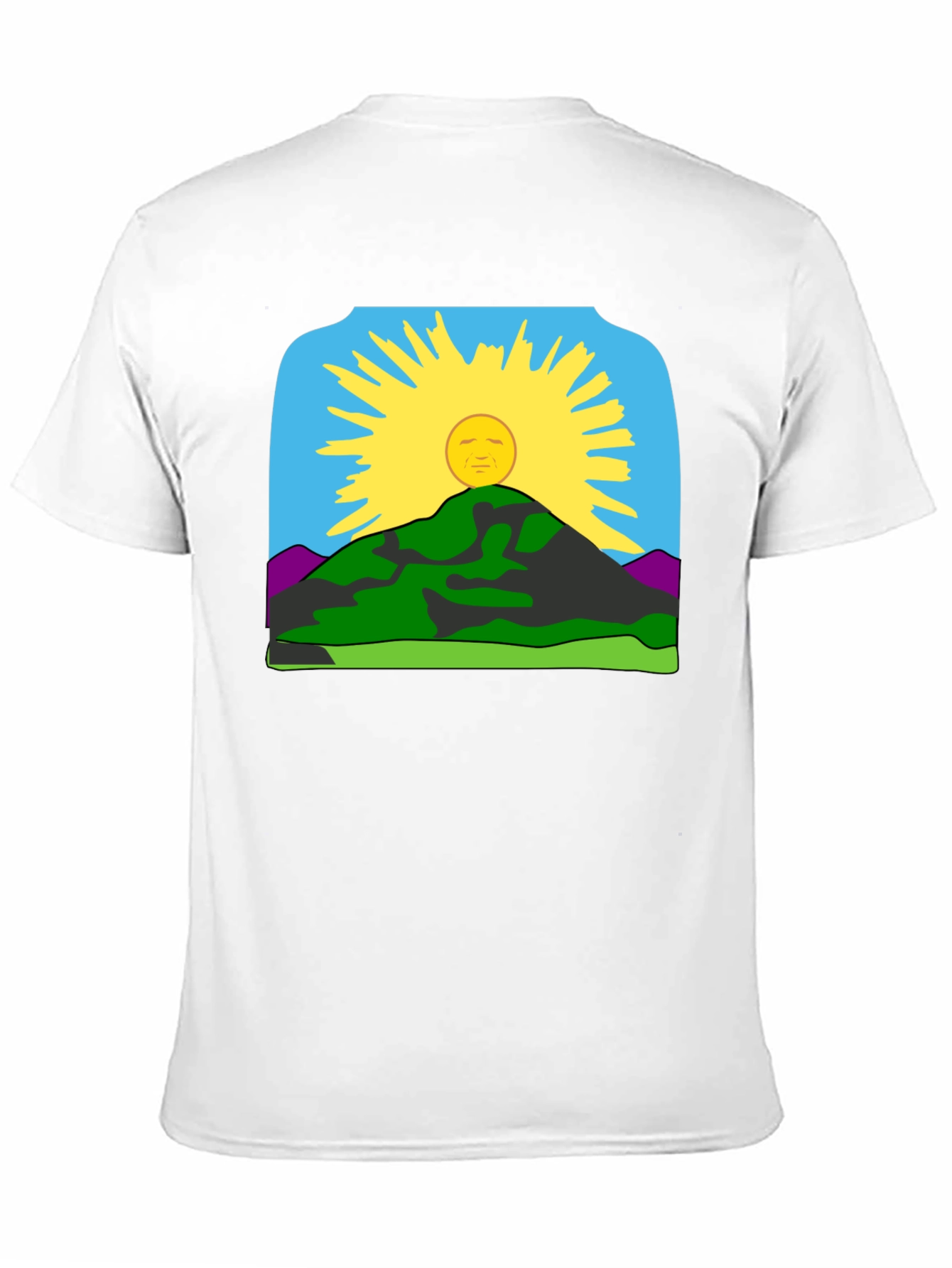 Black Sunrise Mountain Graphic Tee - Black Casual Shirt view 11