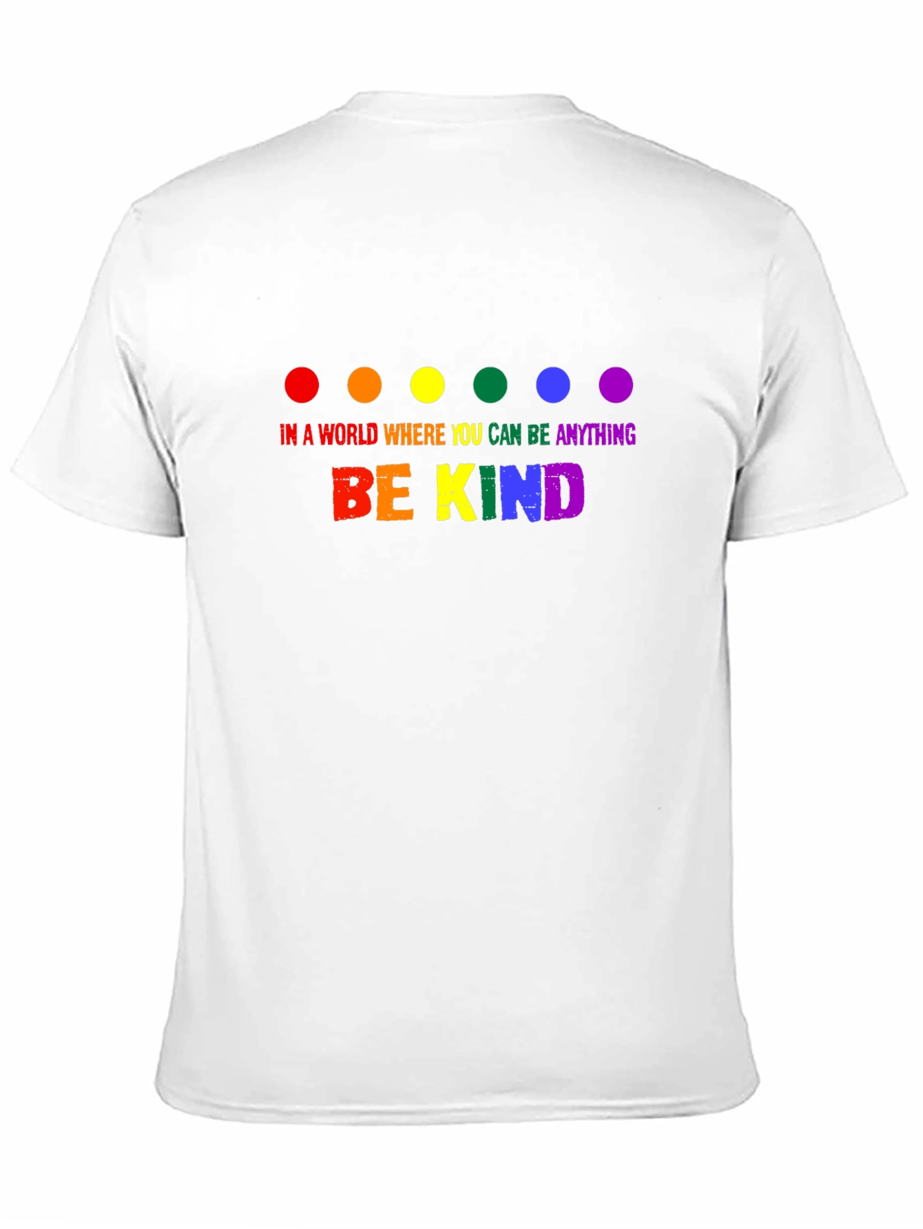 Black Be Kind Rainbow Graphic Tee view 11