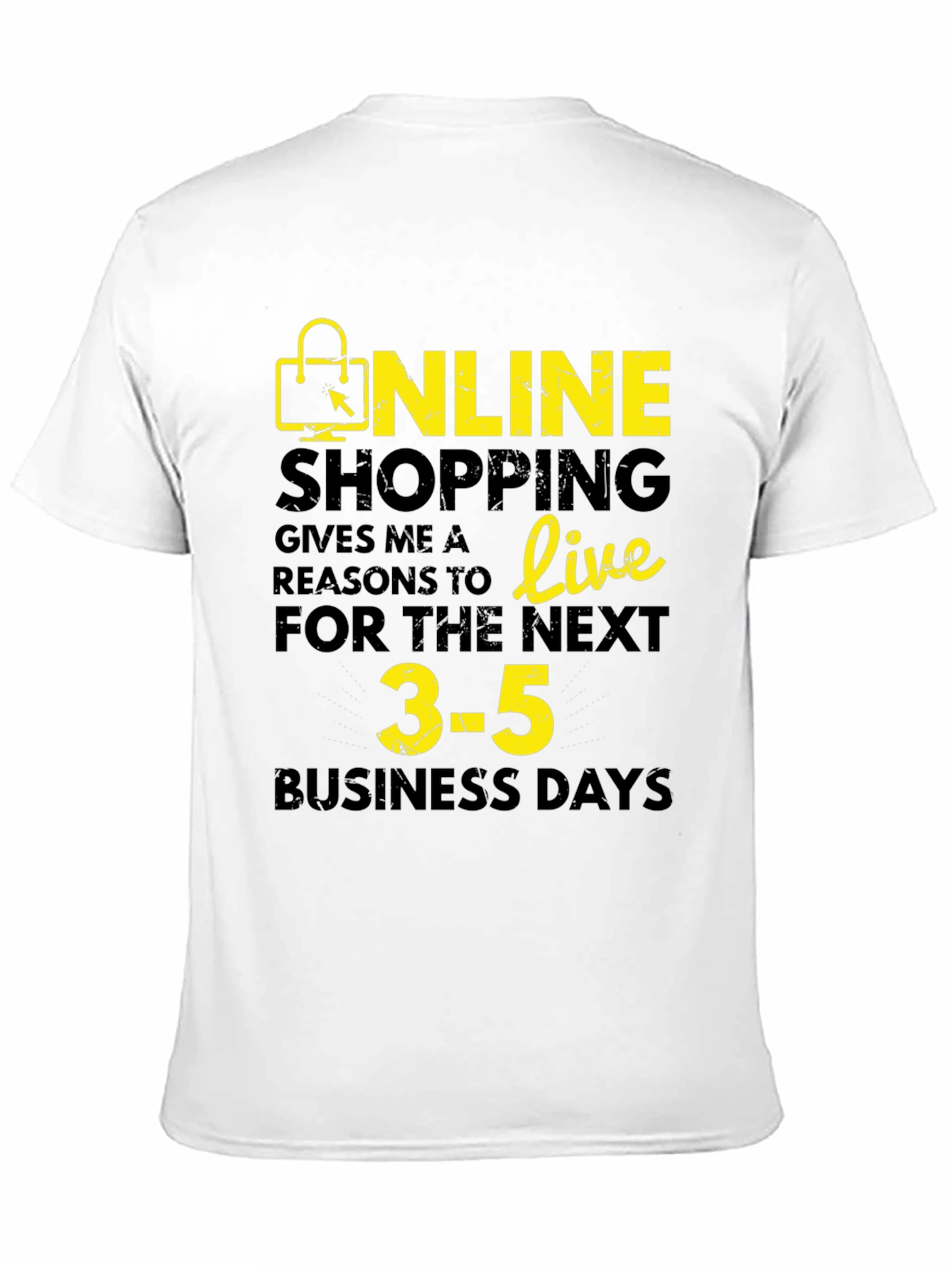 Online Shopping T-Shirt - 'Reasons to Live' Graphic Tee - 11