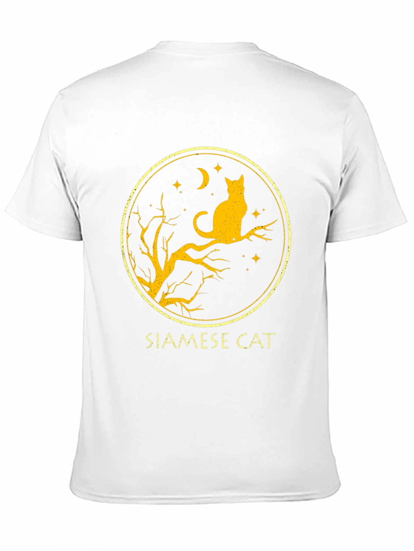 Black Siamese Cat T-Shirt - Black view 11