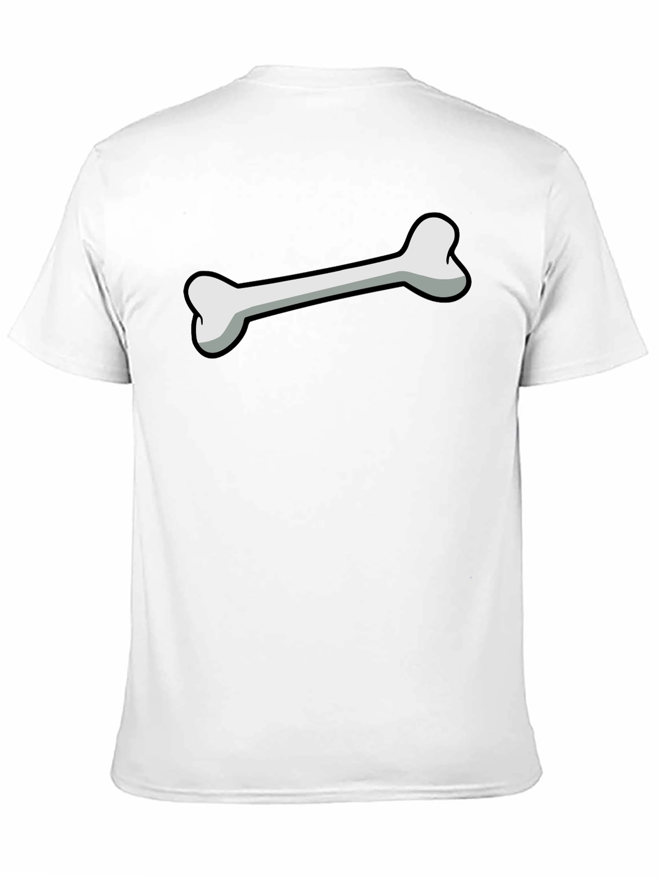 Black Bone Graphic Print Black T-Shirt view 11