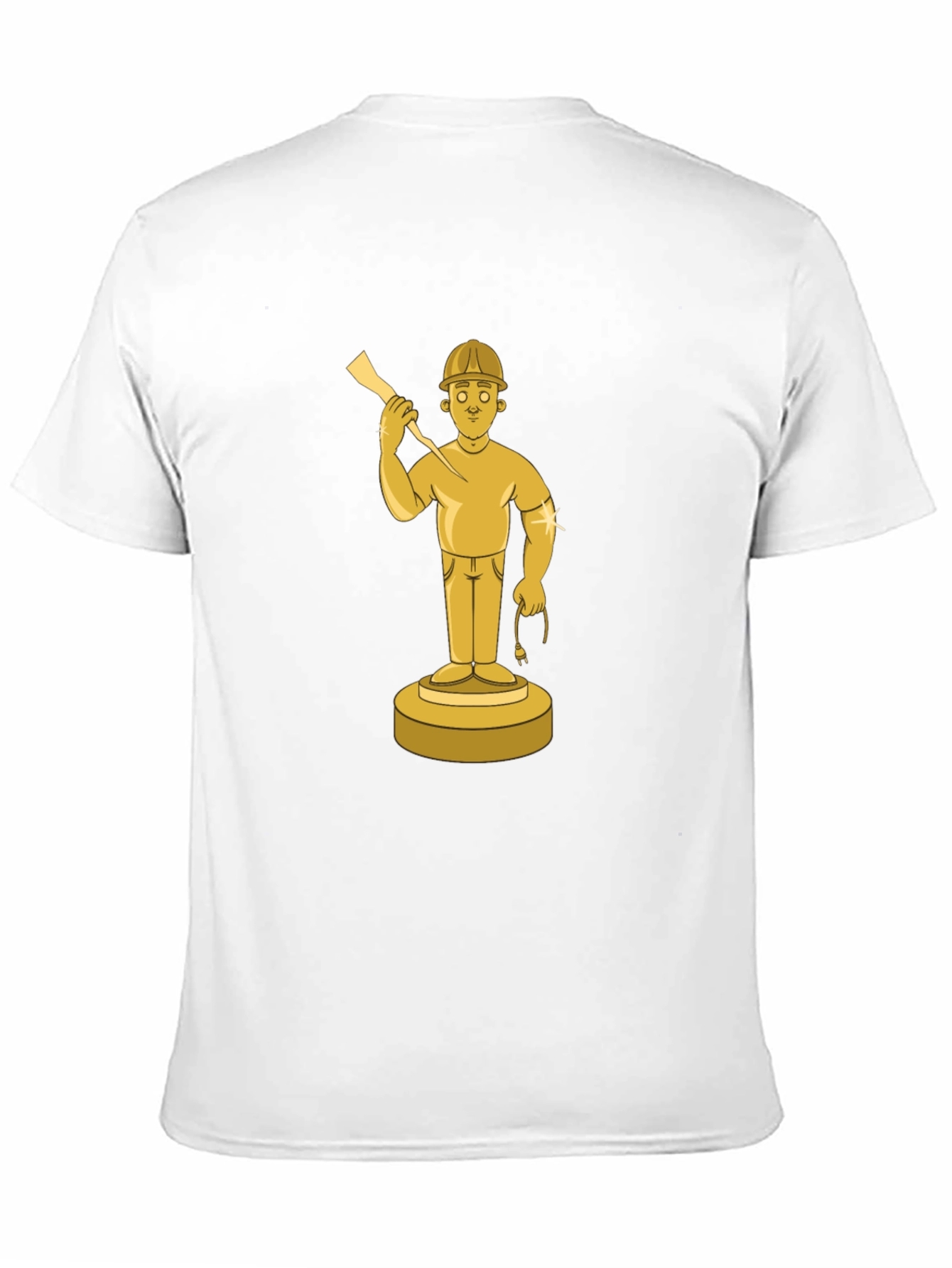 Black Golden Miner Graphic Tee - Black Cotton Shirt view 11