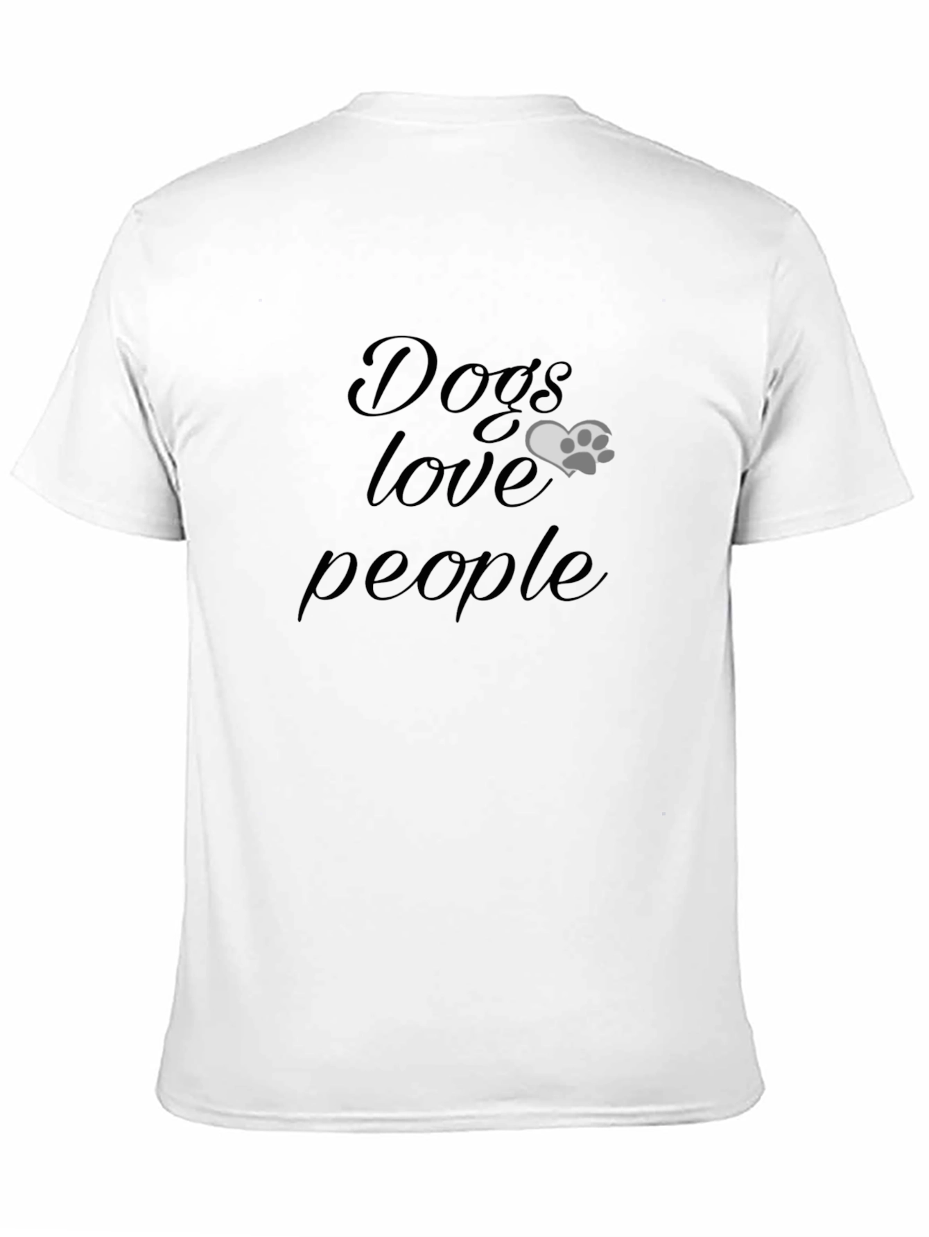 Black Dogs Love People Graphic T-Shirt view 11