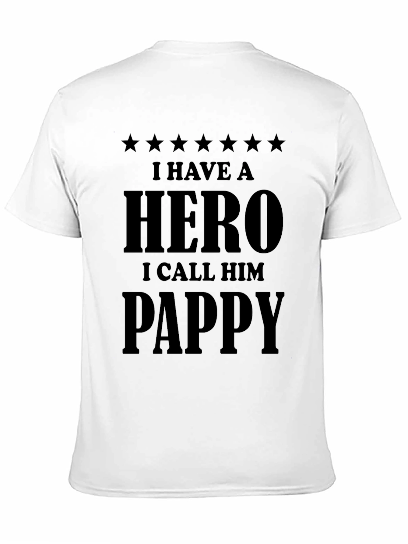 Black Pappy Hero T-Shirt - Gift for Grandpa view 11