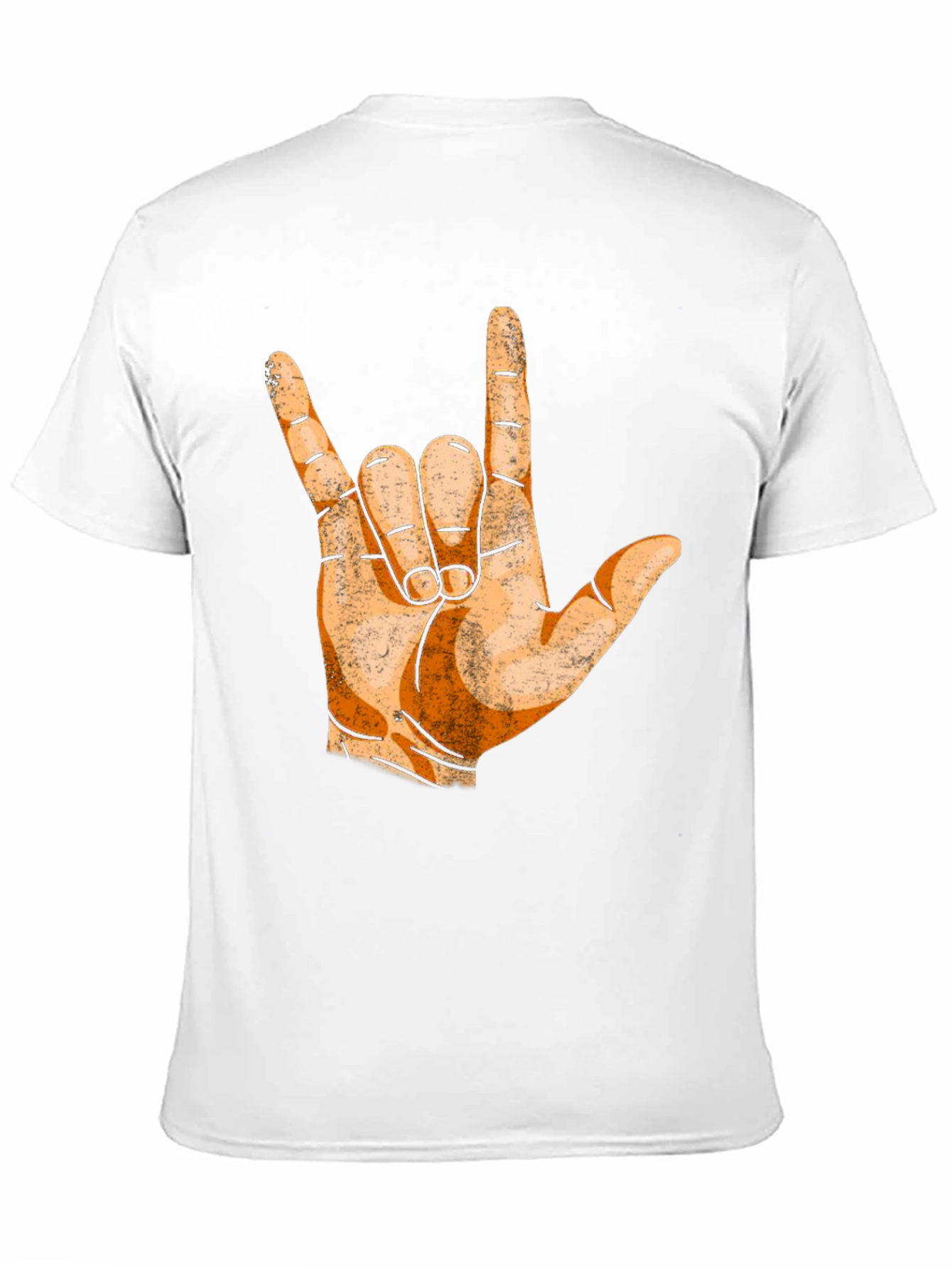 Black I Love You Hand Sign T-Shirt - Black view 11