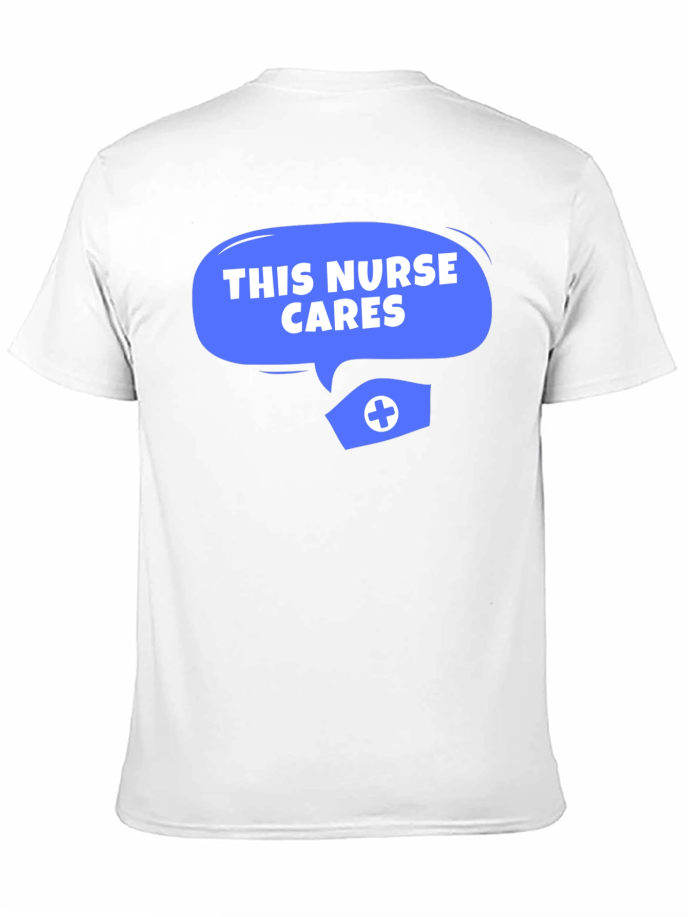 Black This Nurse Cares T-Shirt - Comfortable Black Tee view 11