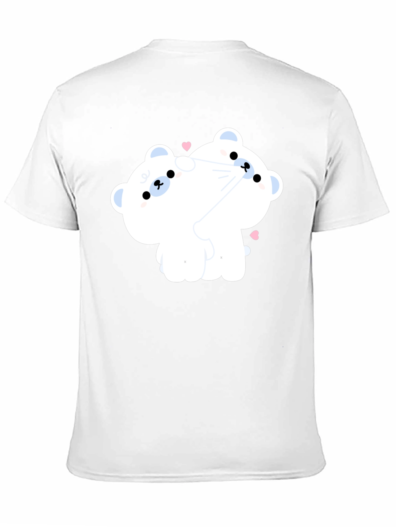 Black Cute Cartoon Bear T-Shirt view 11
