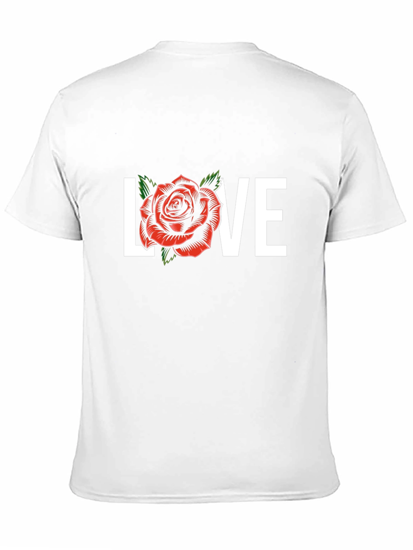Black Love Rose Graphic Tee - Black view 11