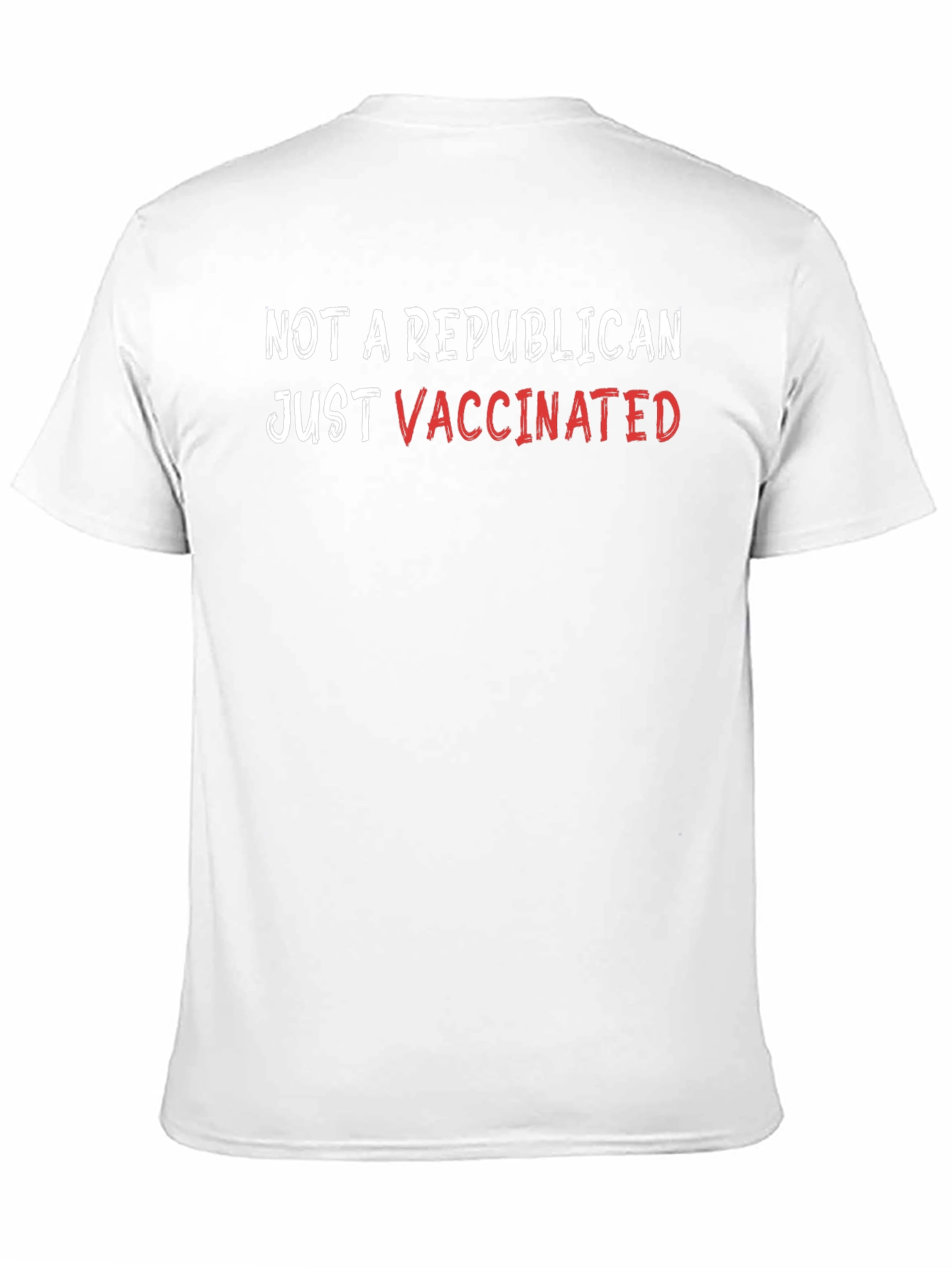 Black Not Republican, Just Vaccinated T-Shirt view 11
