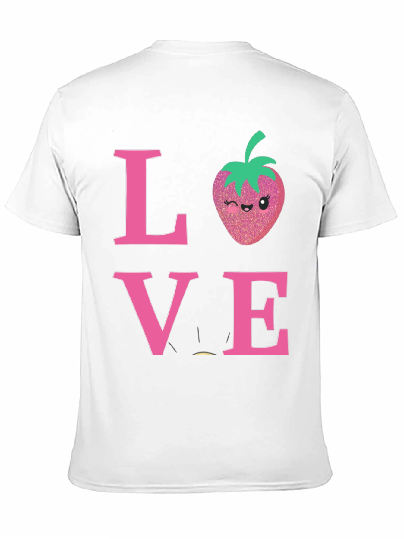 Black Love Strawberry Graphic T-Shirt view 11