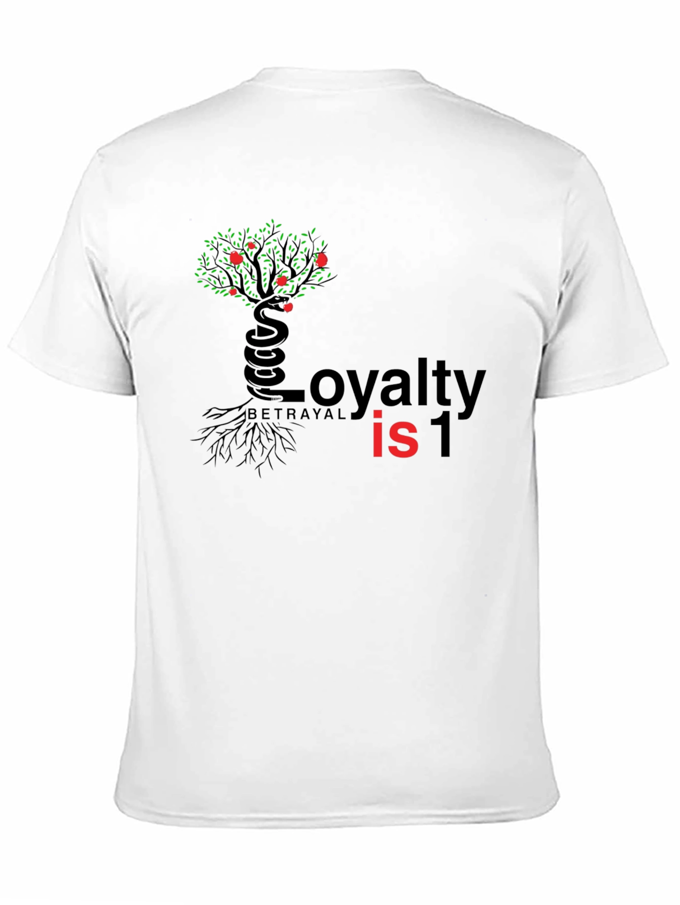 Black Loyalty vs Betrayal Graphic Tee - Black view 11
