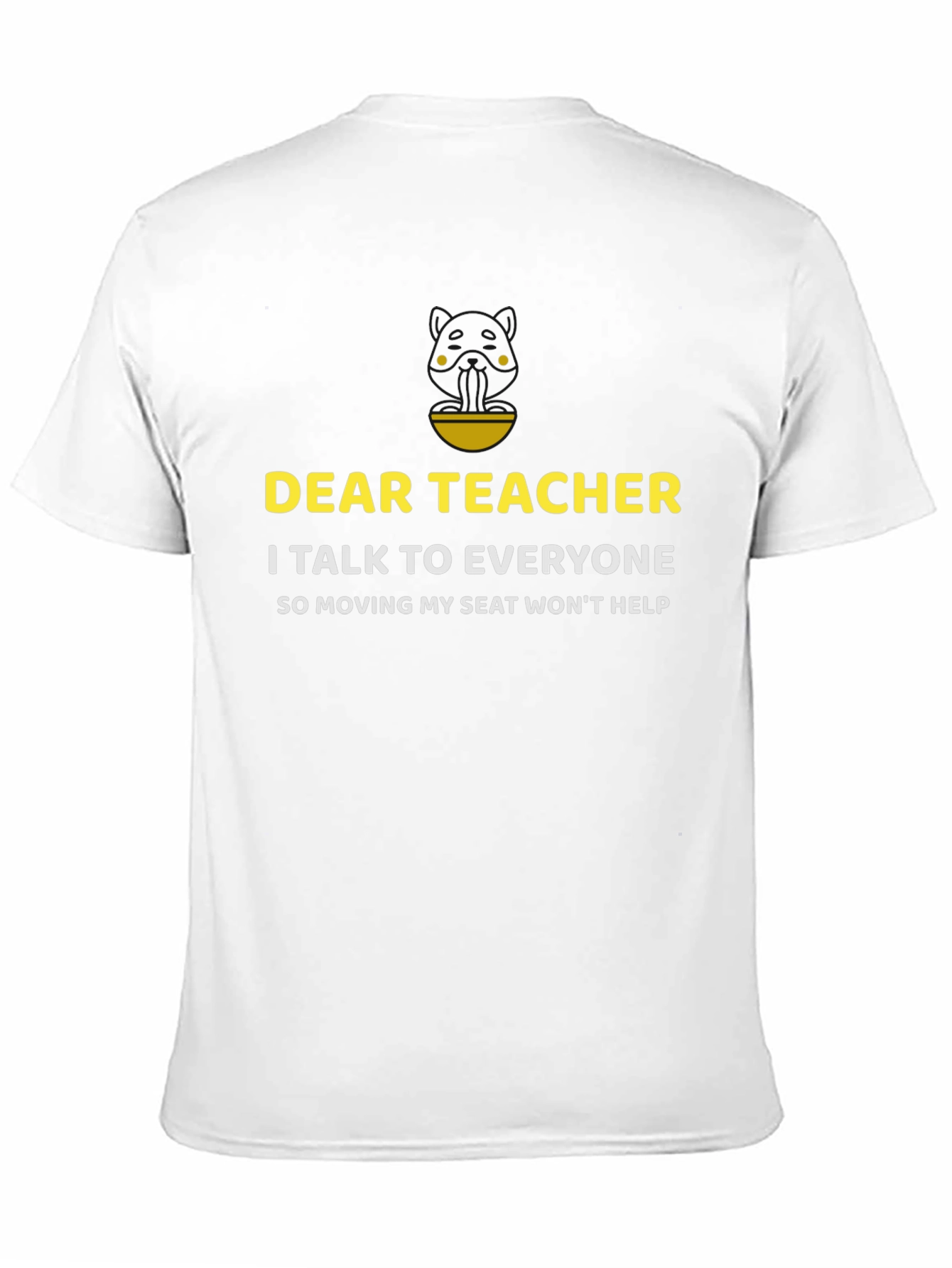 Black Dear Teacher Funny Sarcastic T-Shirt view 11