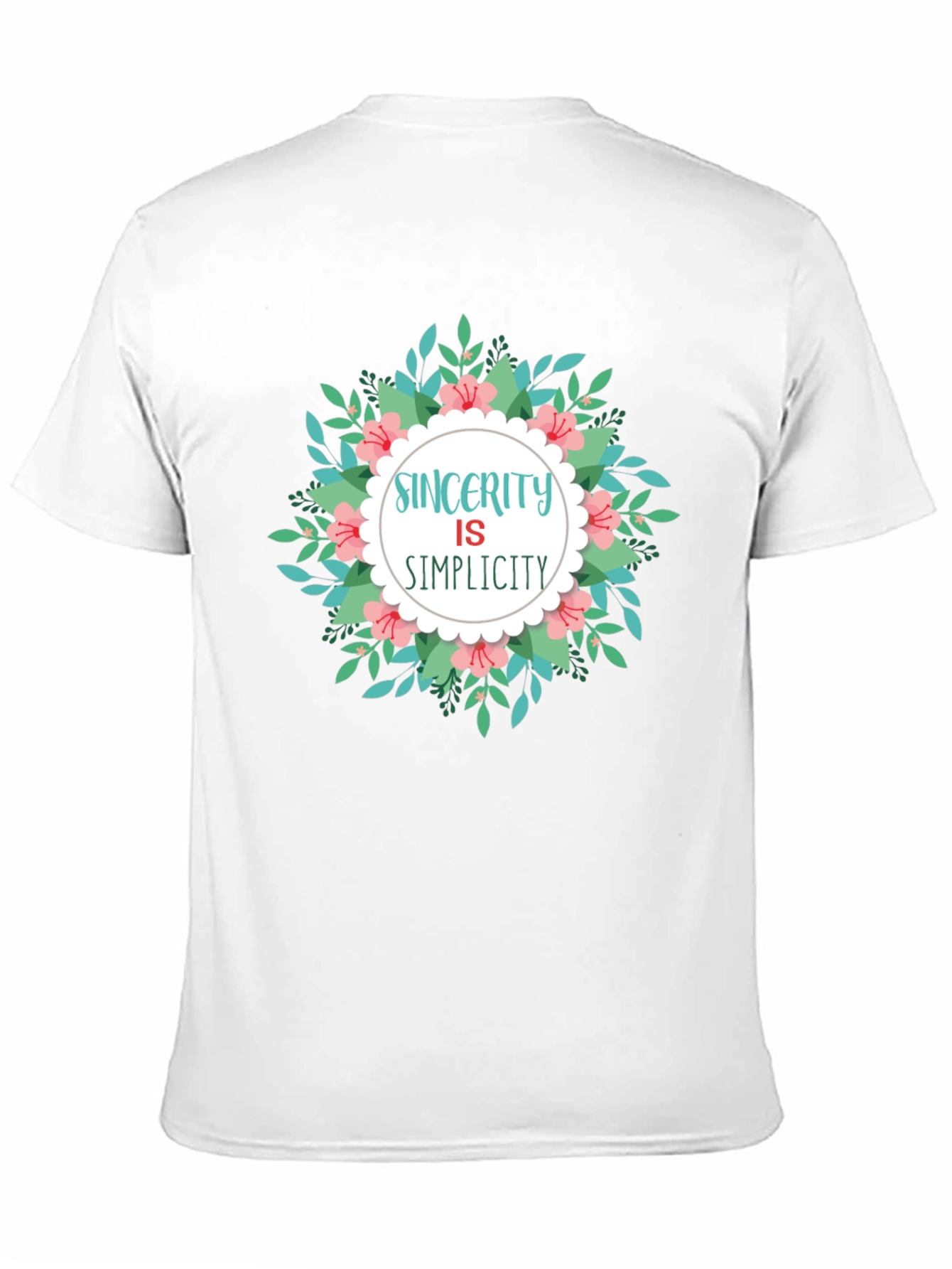 Black Sincerity Simplicity Floral T-Shirt view 11