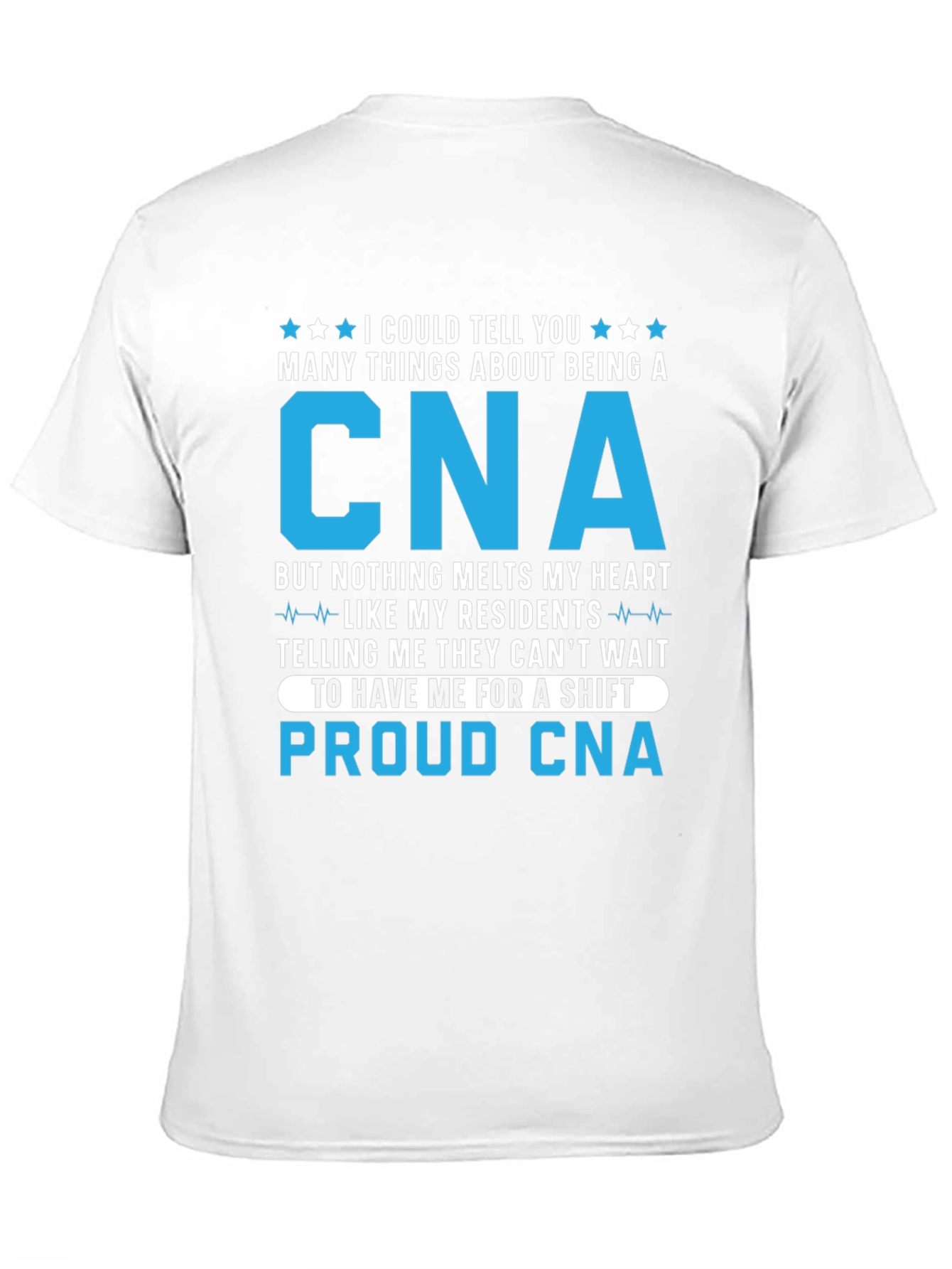 Black Proud CNA T-Shirt for Caregivers view 11