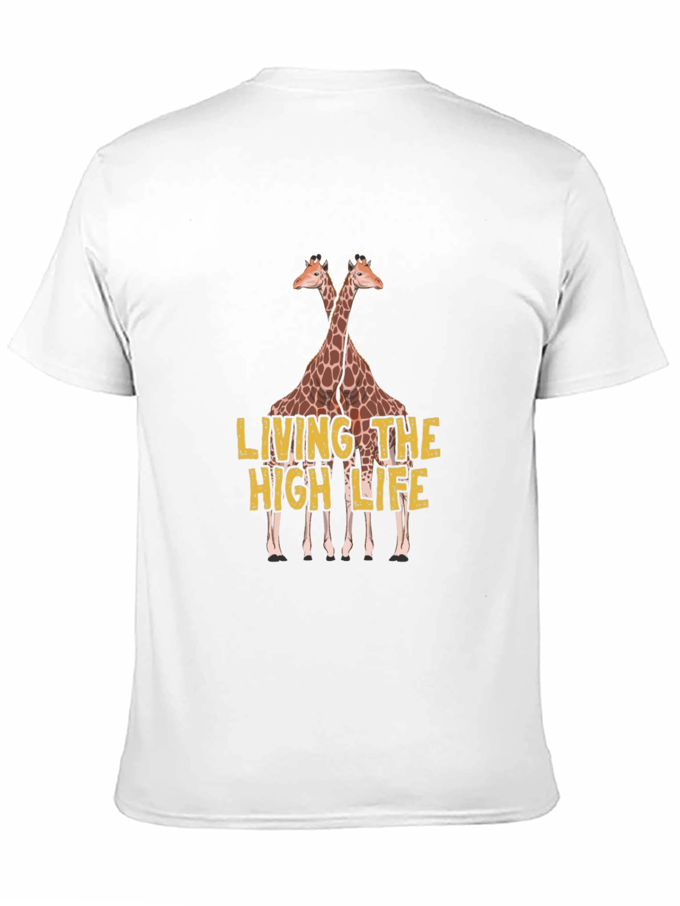 Black Living the High Life Giraffe T-Shirt view 11