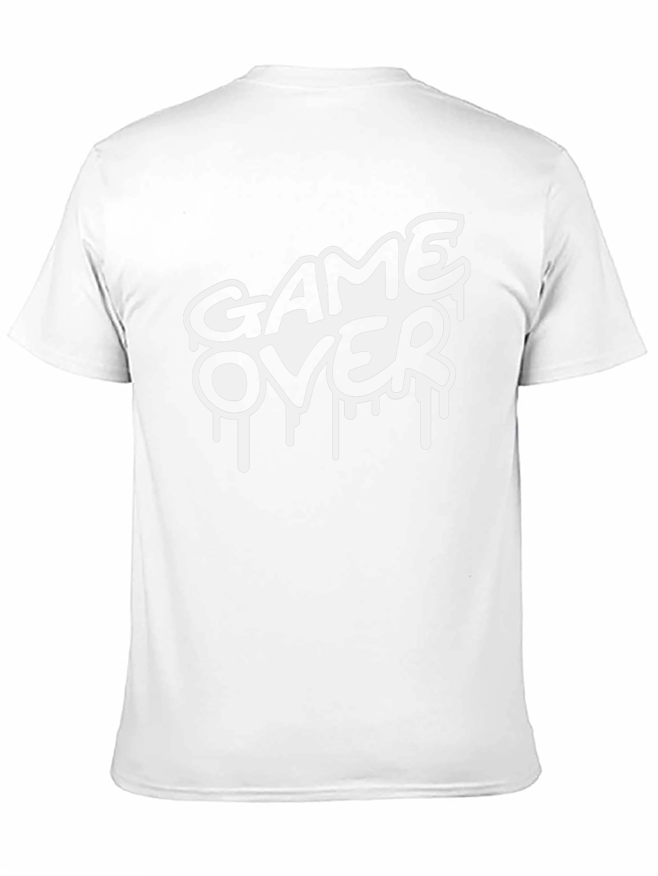 Black Game Over Graphic T-Shirt - Black Cotton Tee view 11