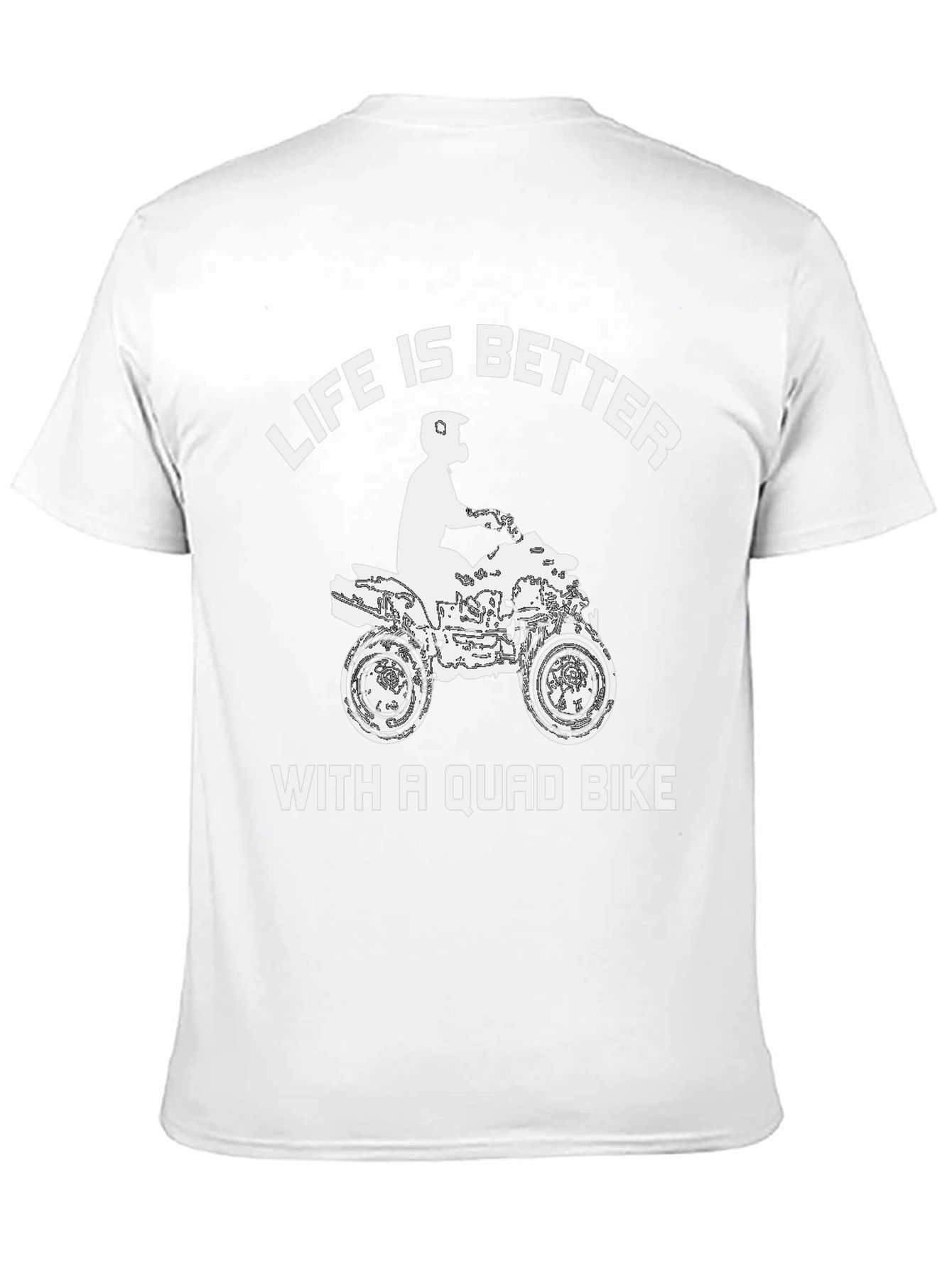 Black Life is Better with a Quad Bike Black T-Shirt view 11