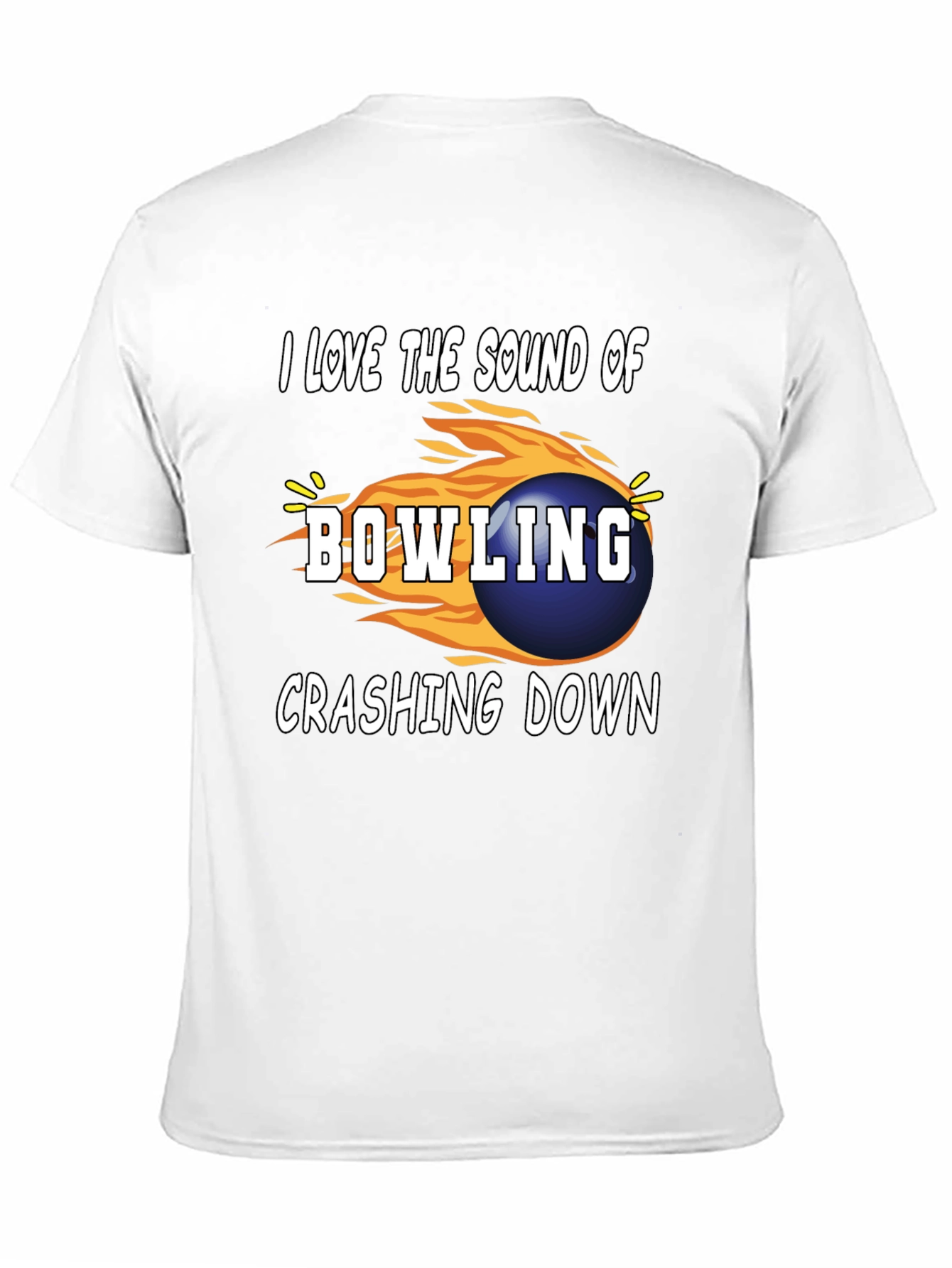 Black Bowling Lover Graphic T-Shirt view 11