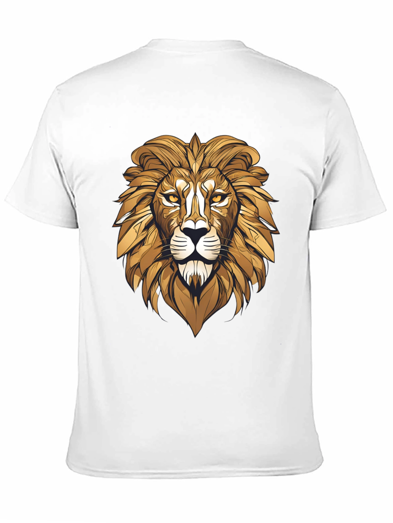 Black Bold Lion Graphic Tee - Black Cotton Blend view 11