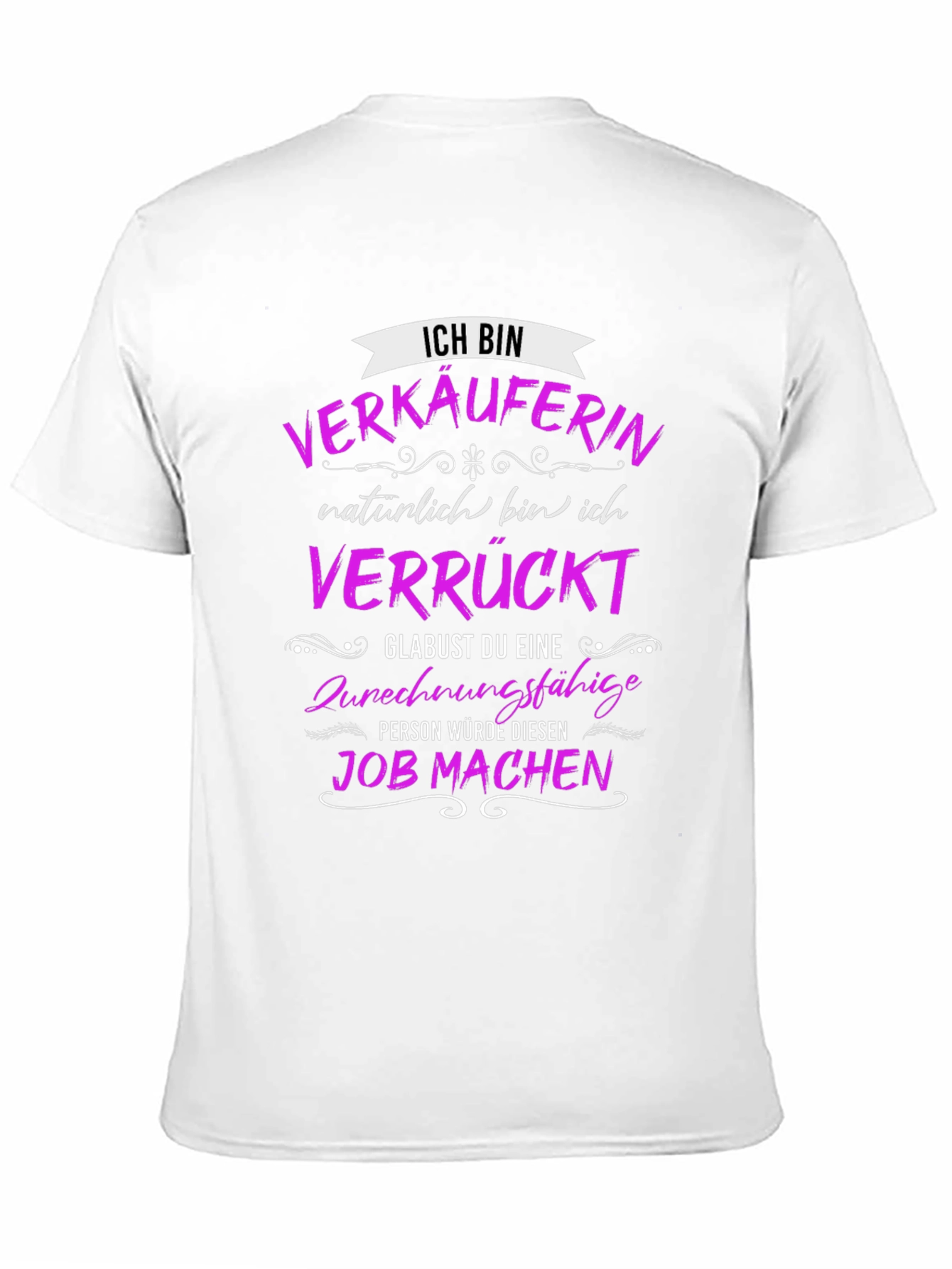 Black Funny "Verkäuferin" T-Shirt - Saleswoman Gift Idea view 11
