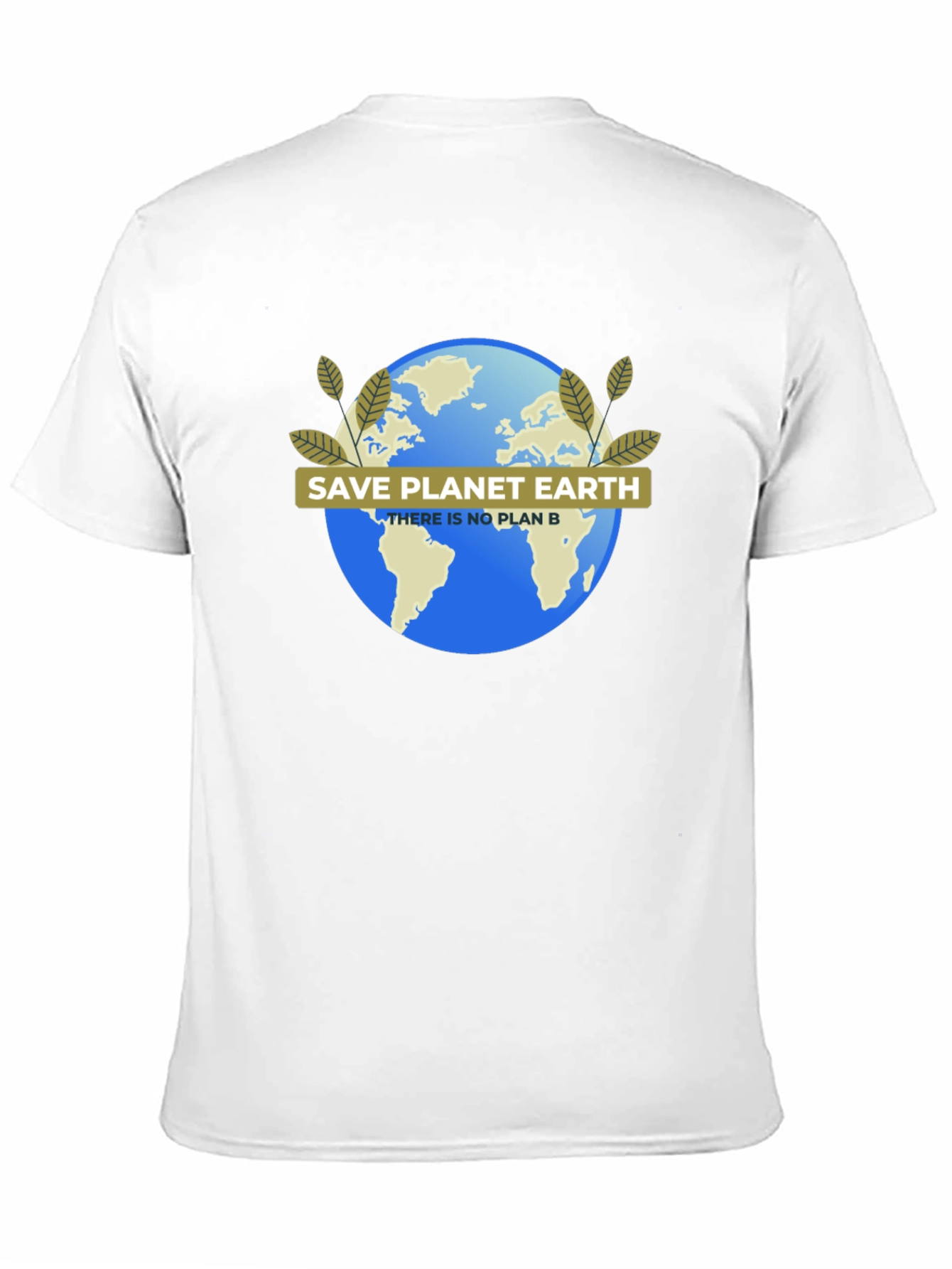 Black Save Planet Earth T-Shirt - Eco-Friendly Design view 11