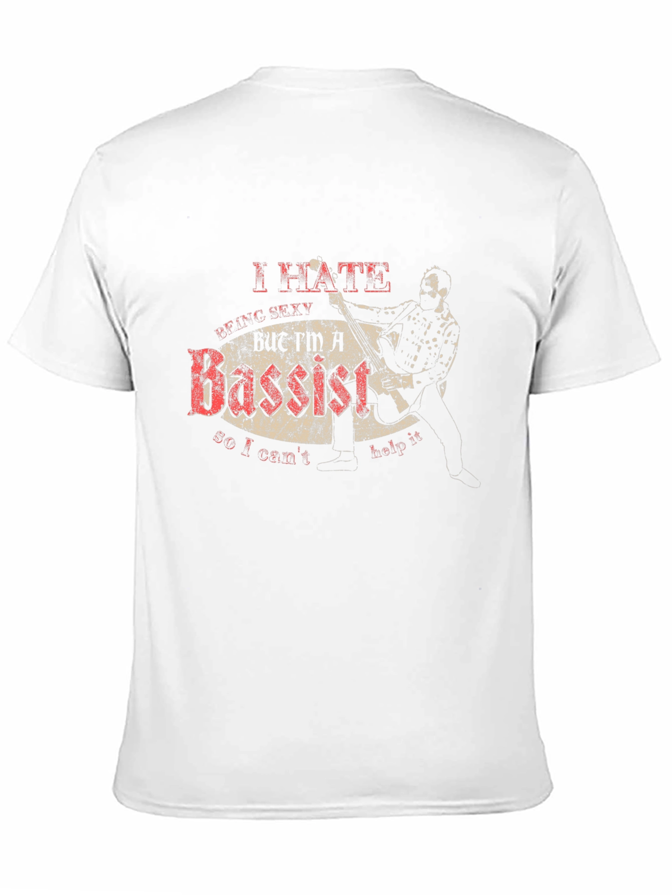 Black I Hate Being Sexy Bassist T-Shirt  view 11