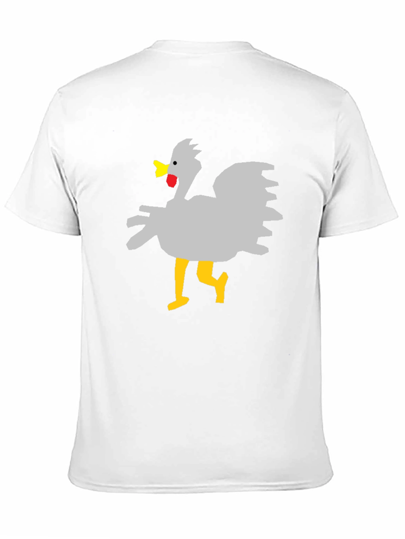 Black Funny Chicken Graphic T-Shirt - Unisex Black Tee view 11