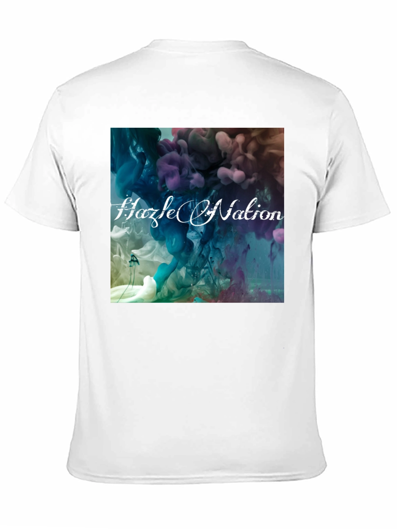Black Abstract Ink Hazel Nation Black T-Shirt view 11