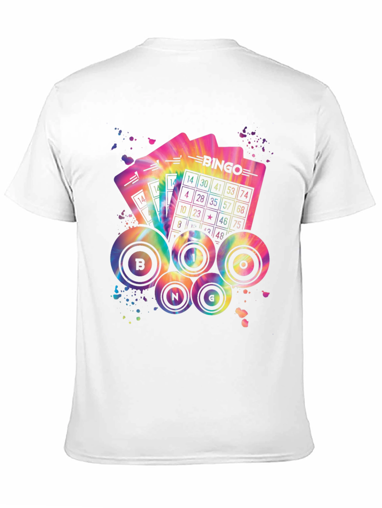 Tie Dye Bingo Graphic T-Shirt - 11